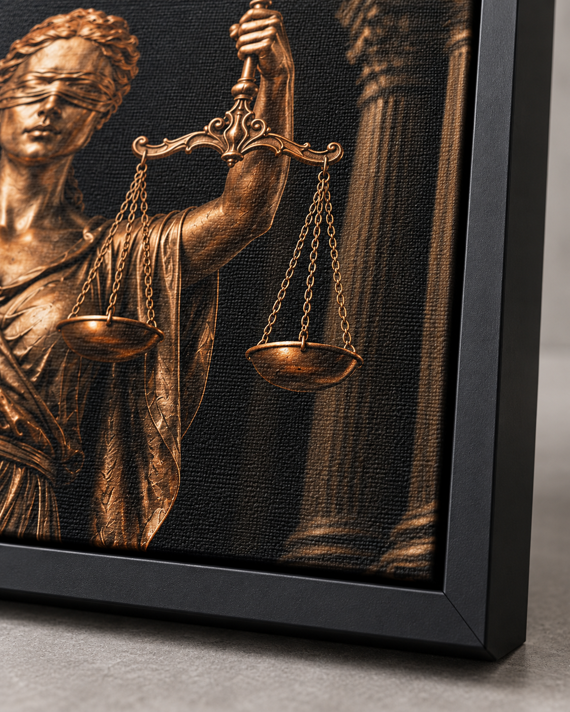 Quadro Deusa da Justiça Colunas Clássicas
