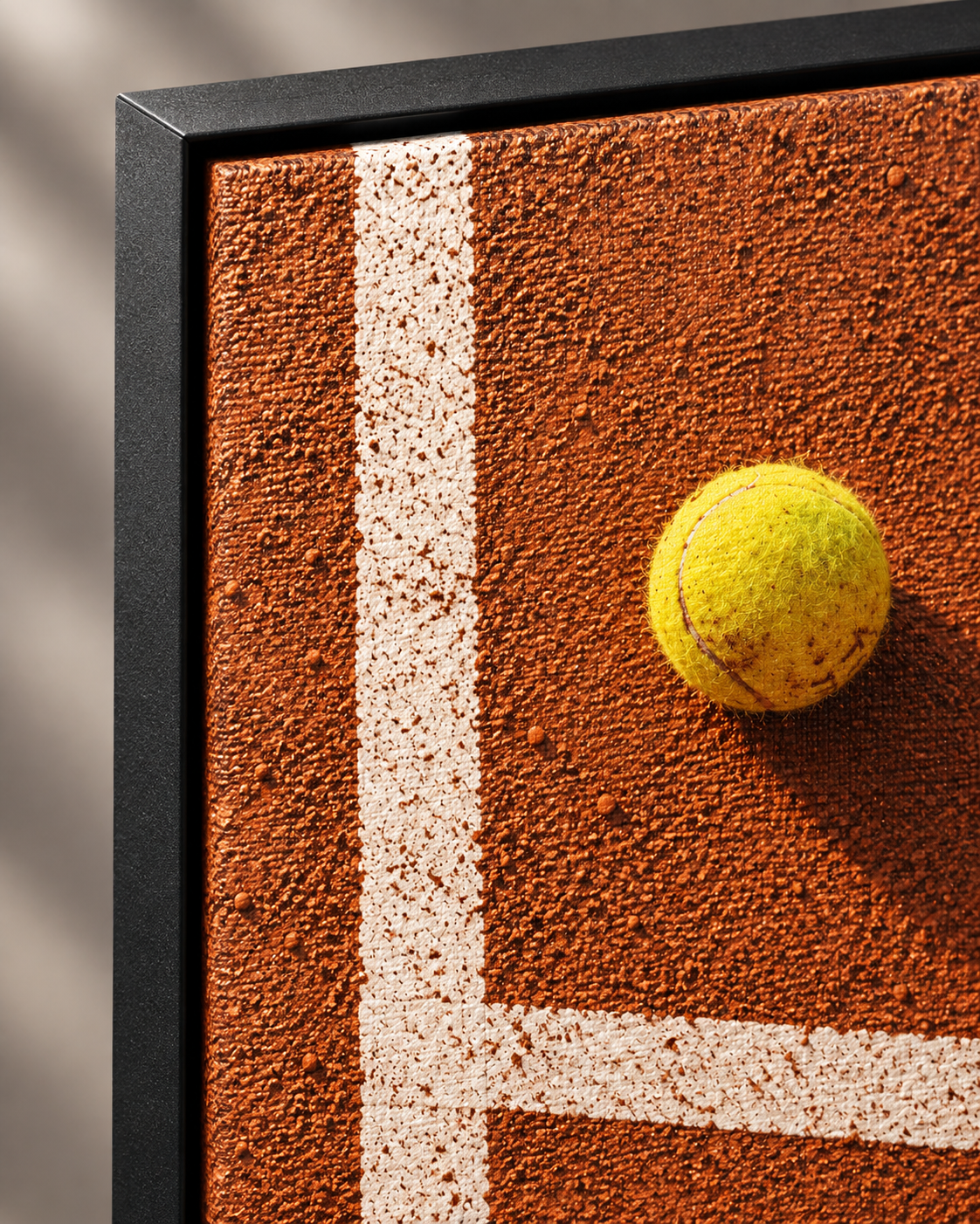 Quadro Bola na Quadra de Saibro