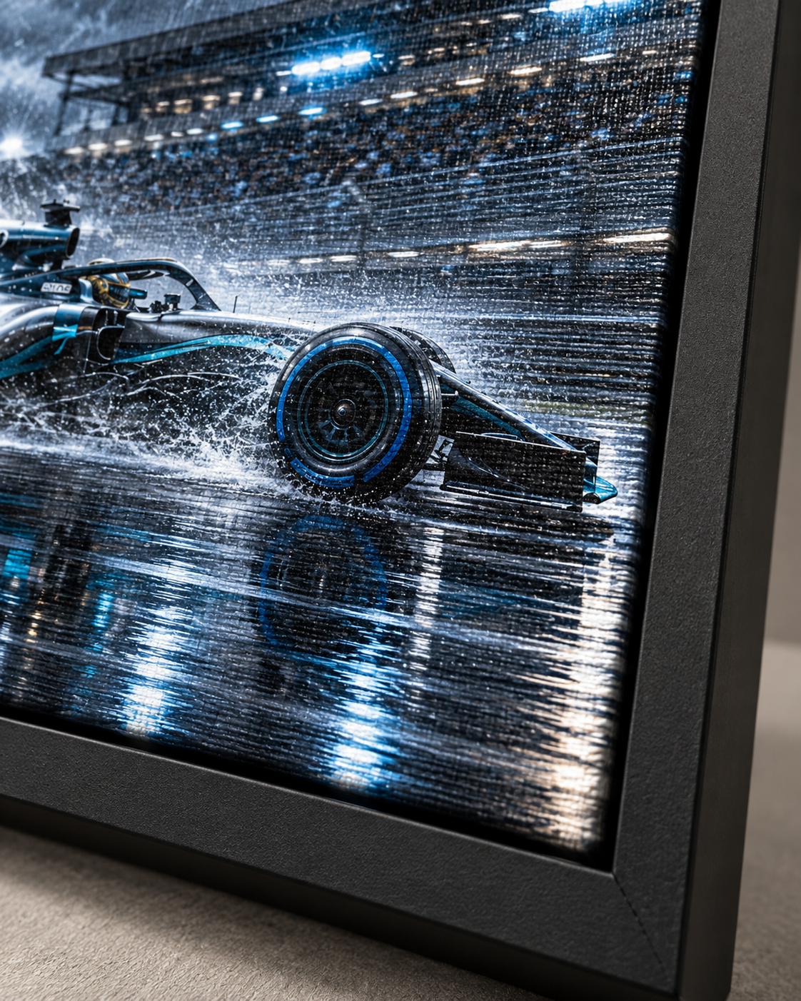 Quadro Fórmula 1 na Chuva
