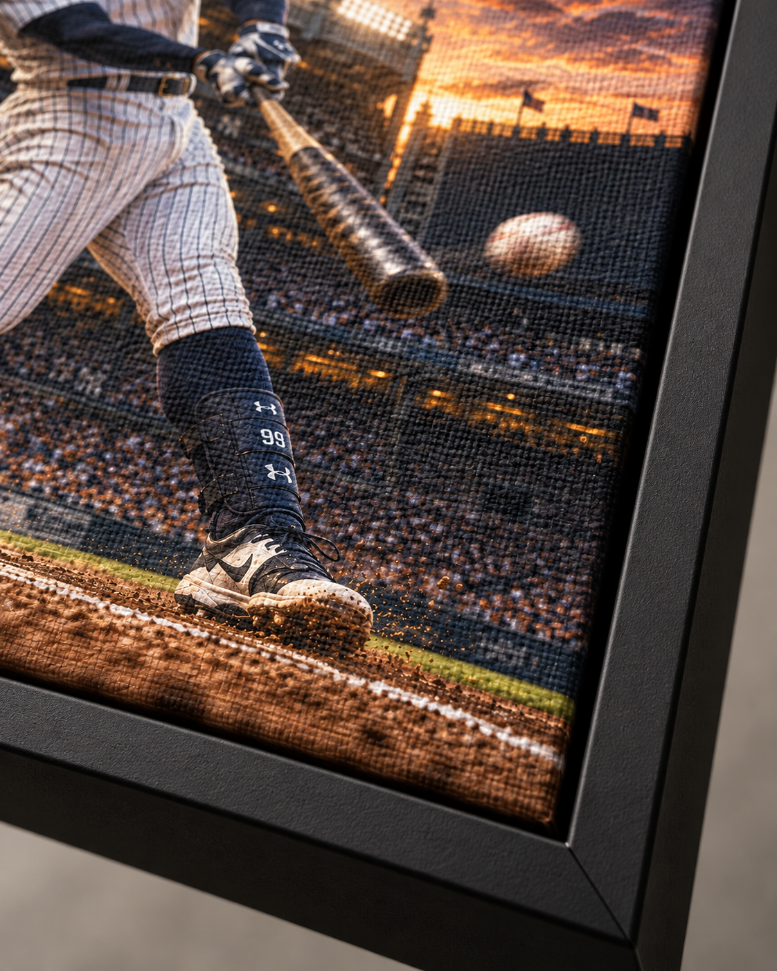 Quadro Beisebol em Ação