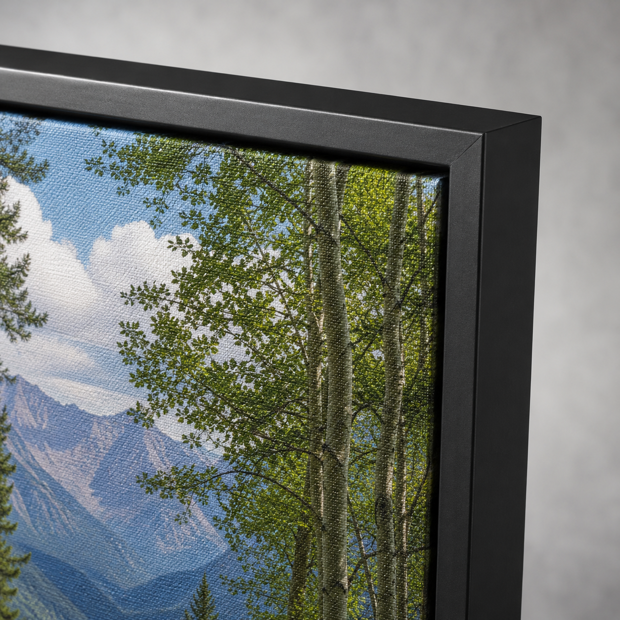 Quadro Trilha na Floresta e Montanhas