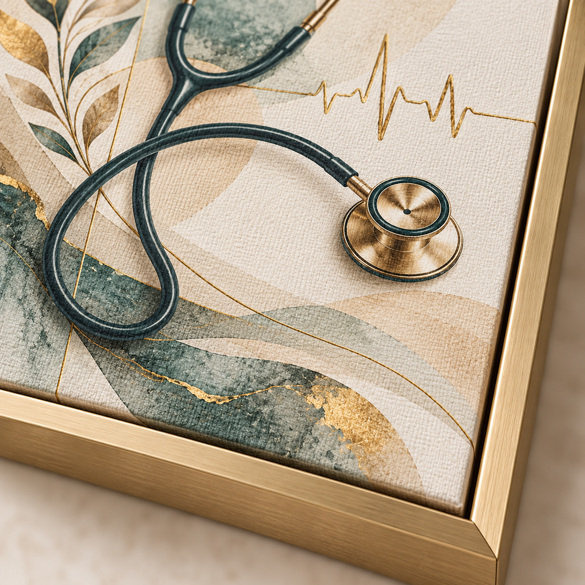 Quadro Medicina com Estetoscópio