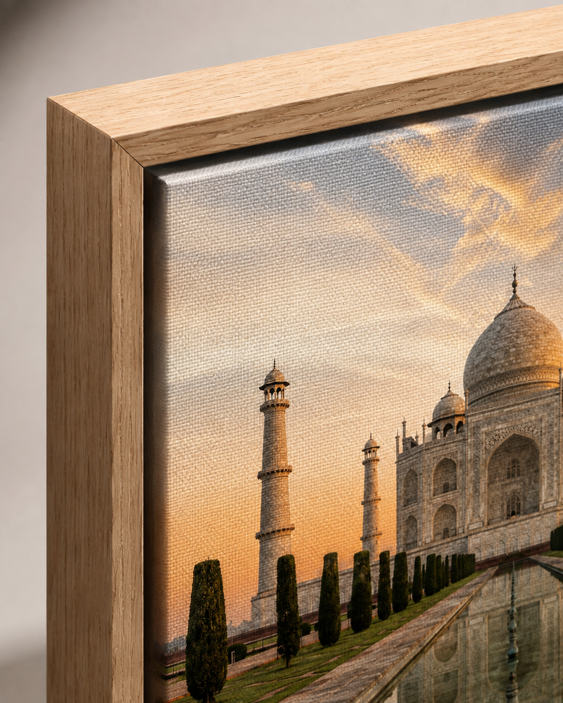 Quadro Taj Mahal ao Pôr do Sol