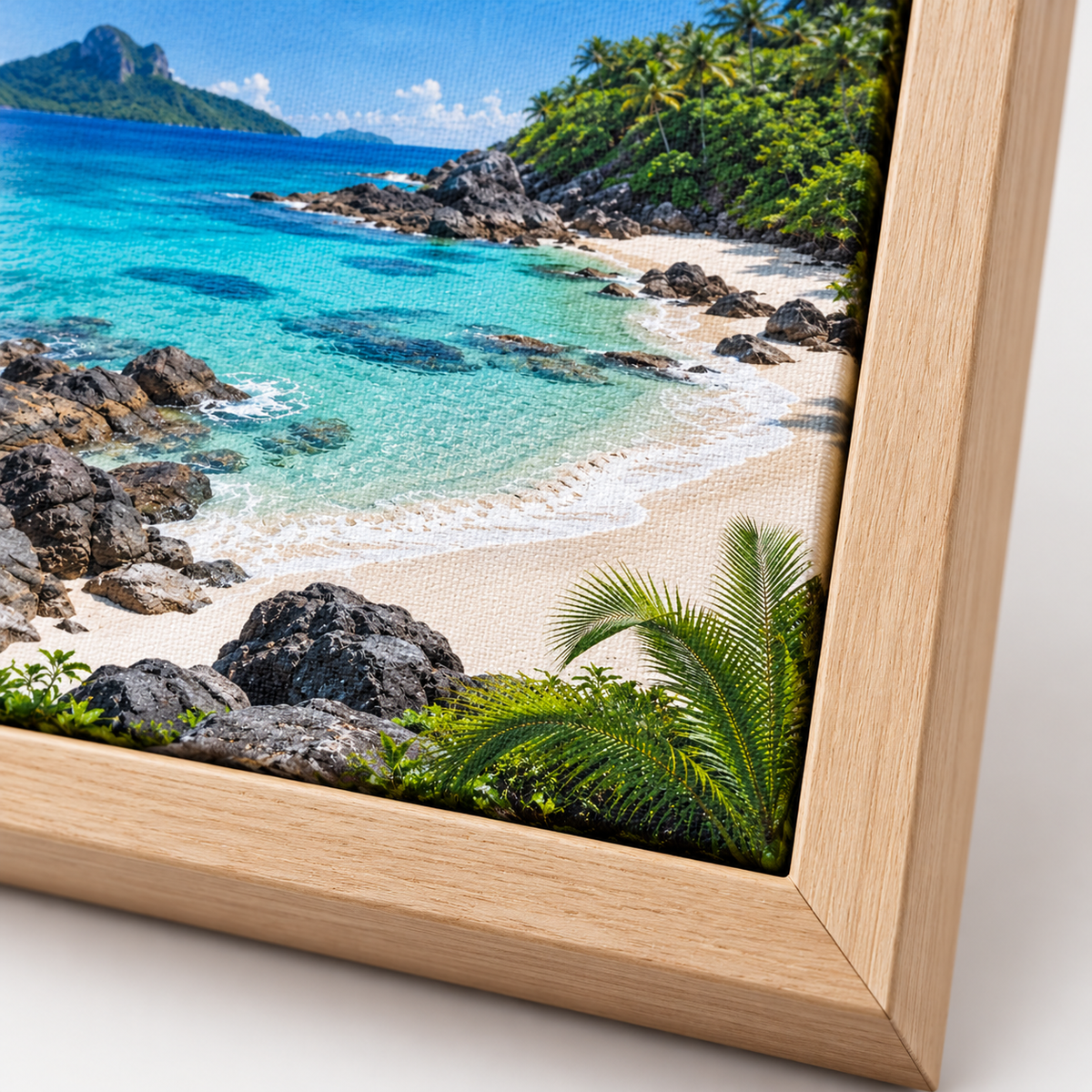 Quadro Praia e Mar Turquesa