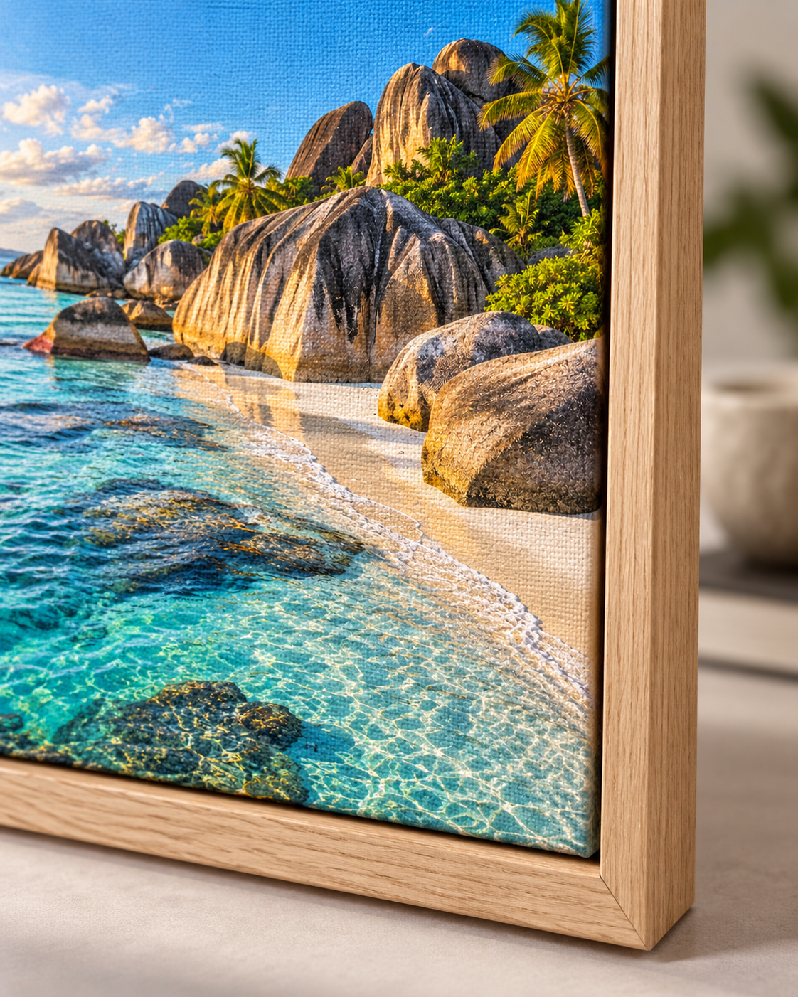 Quadro Praia Paradisíaca das Seicheles