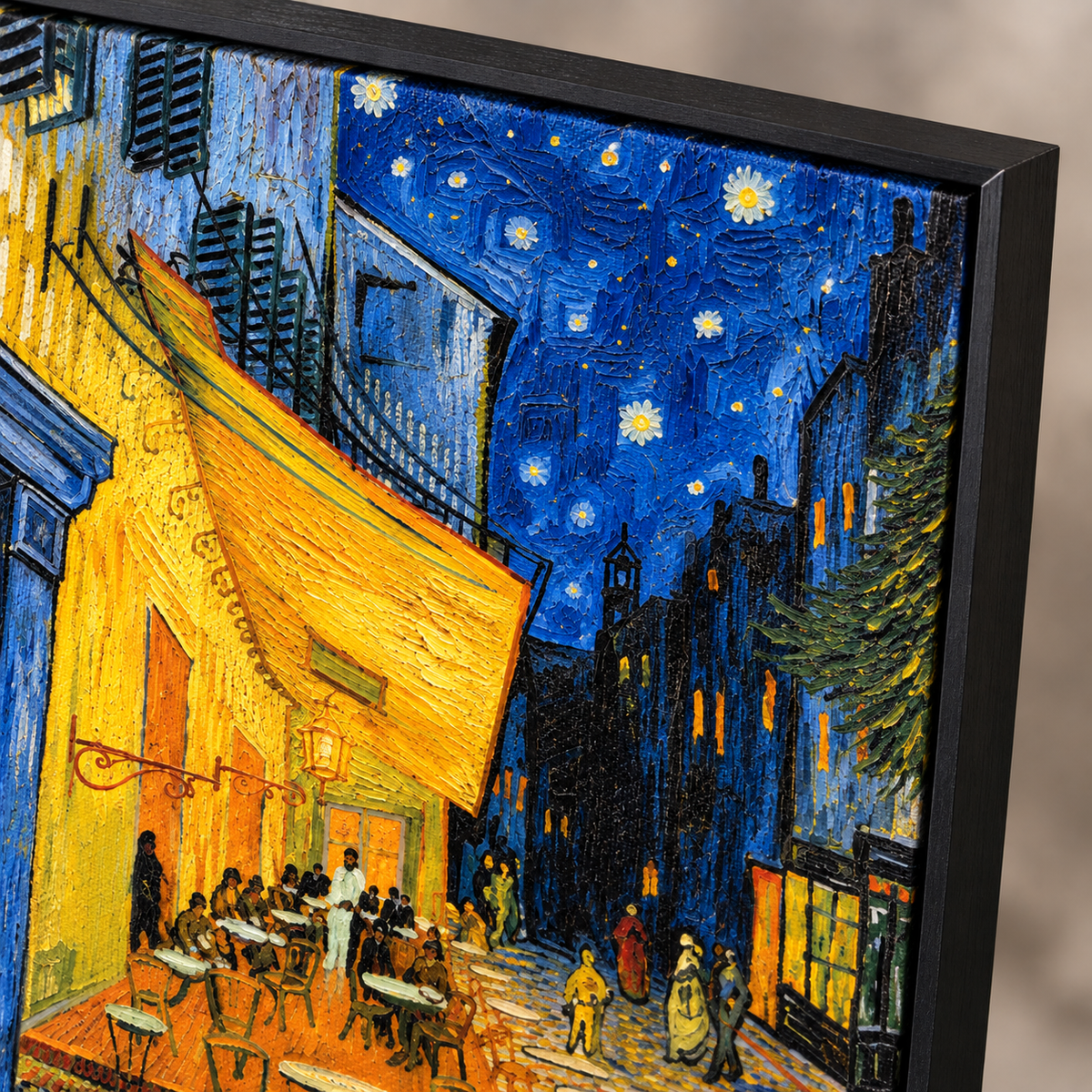 Quadro Noite Estrelada Sobre o Café