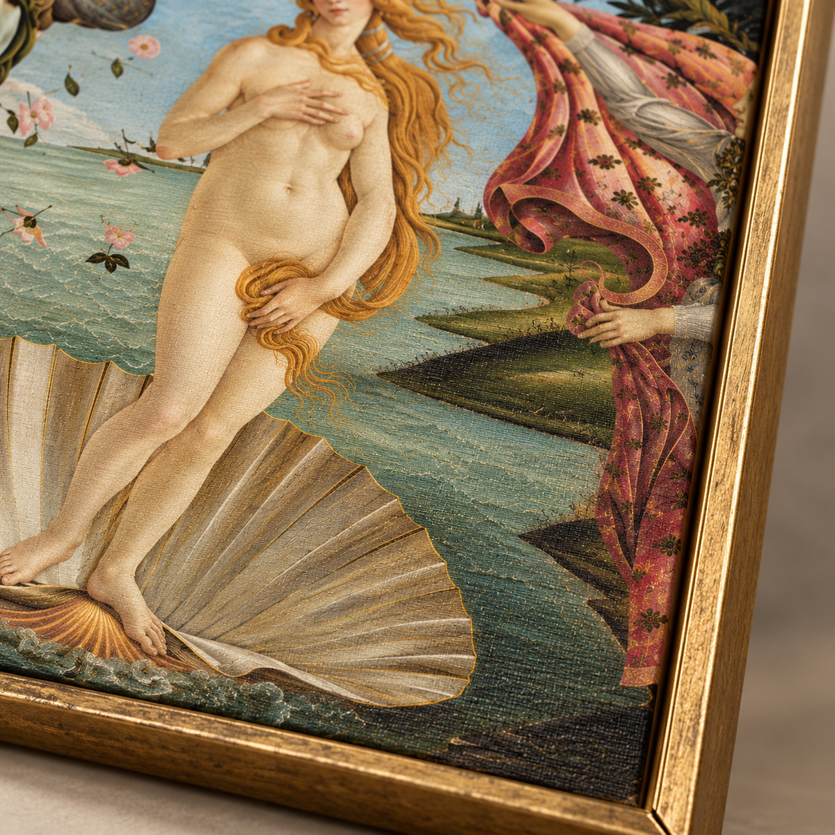 Quadro O Nascimento de Vênus de Botticelli