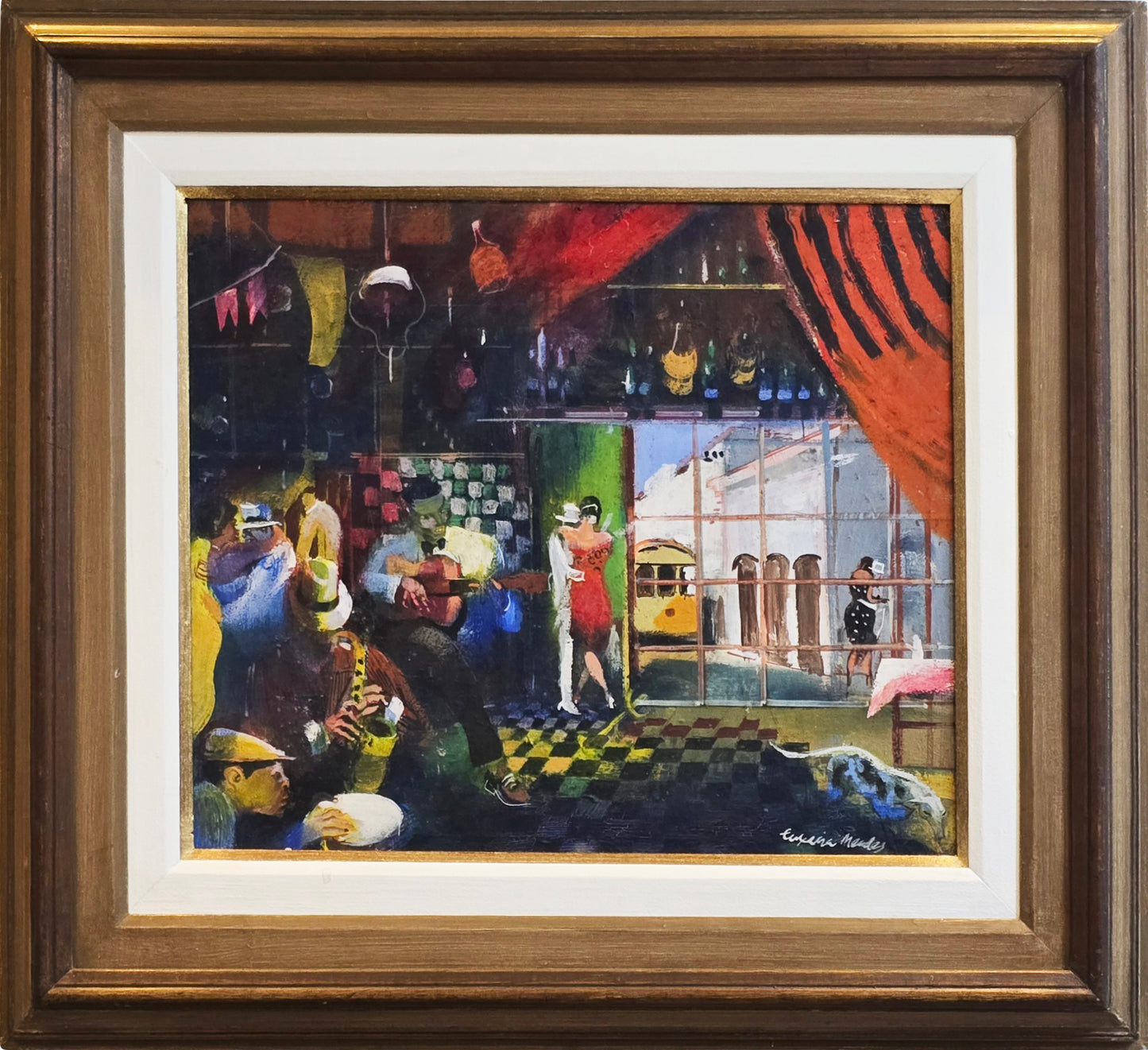 Quadro pronto original Teixeira Mendes 60x68,5 -