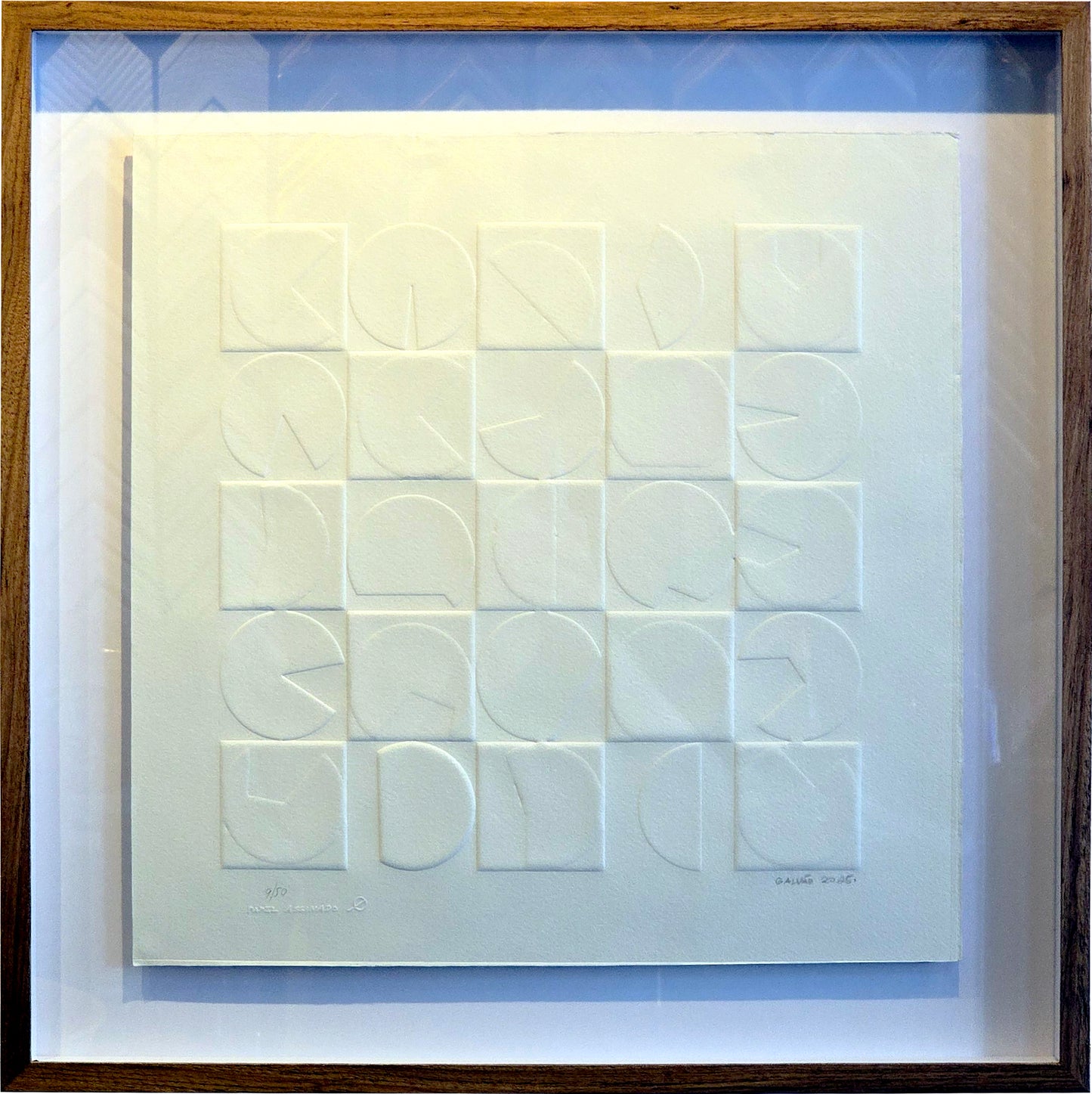 Quadro Pronto com Gravura Assinada - (João Carlos Galvão) 58x56
