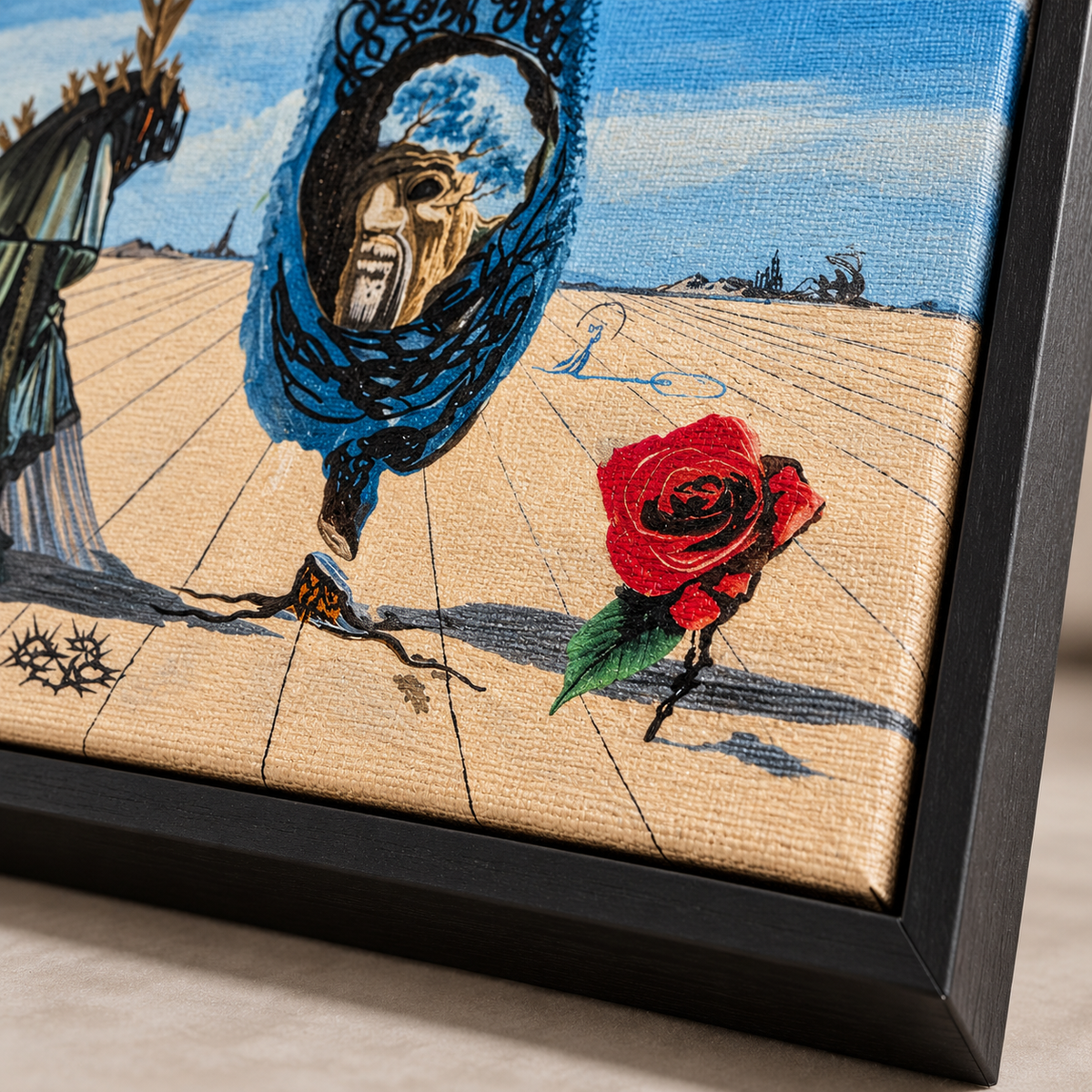 Quadro Enigma da Rosa de Salvador Dalí