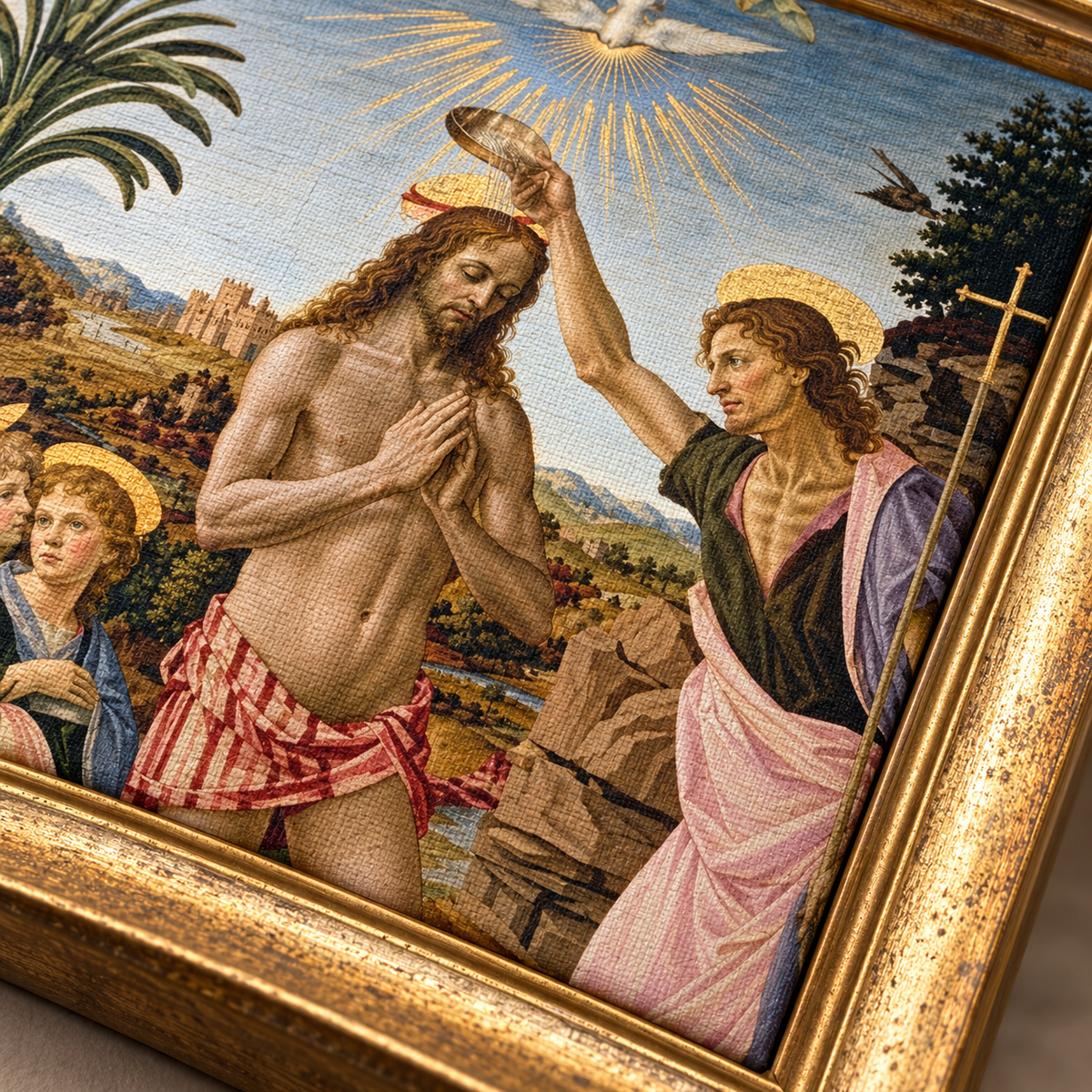 Quadro Decorativo O Batismo de Cristo