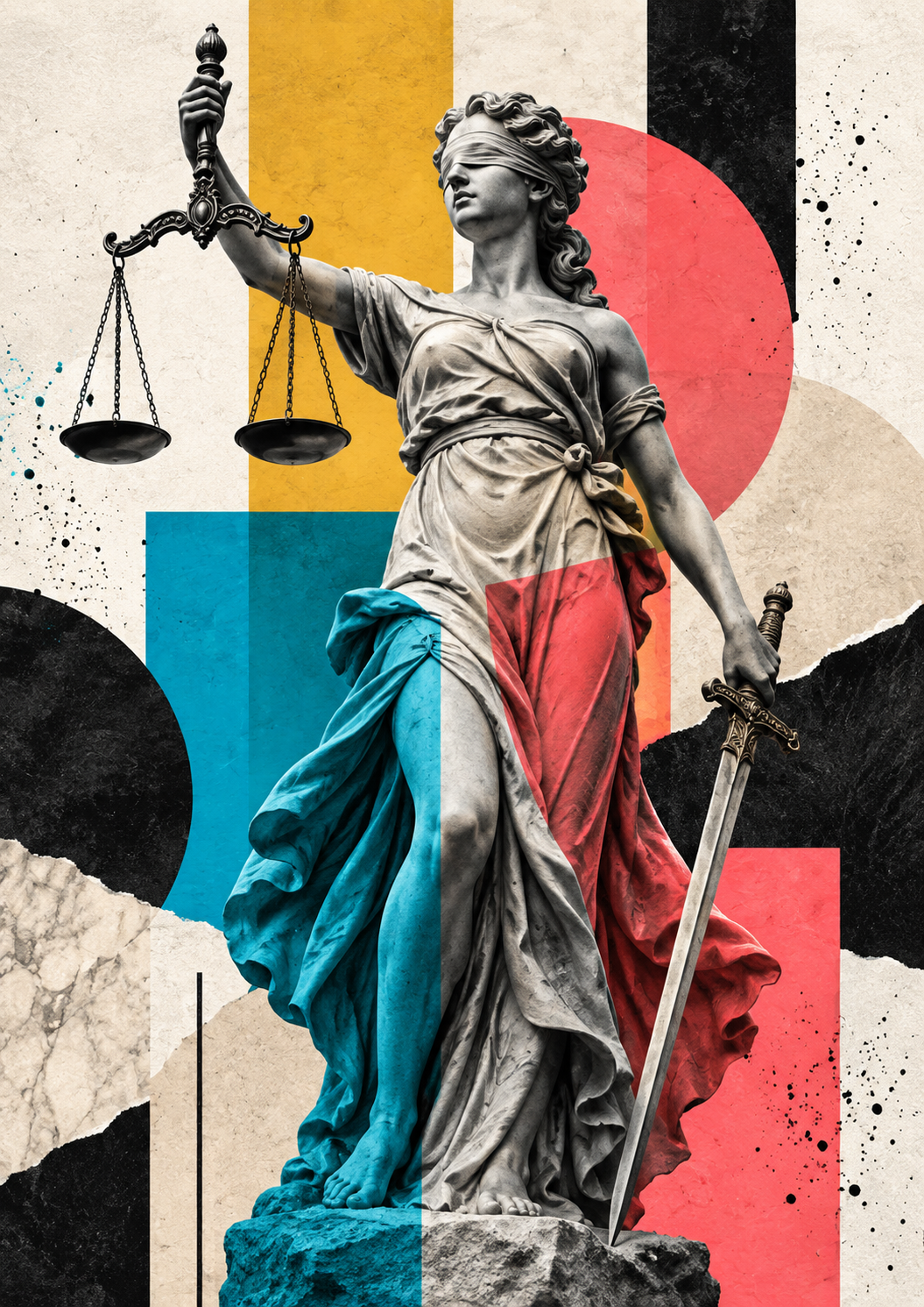 Quadro Decorativo Dama da Justiça Contemporânea