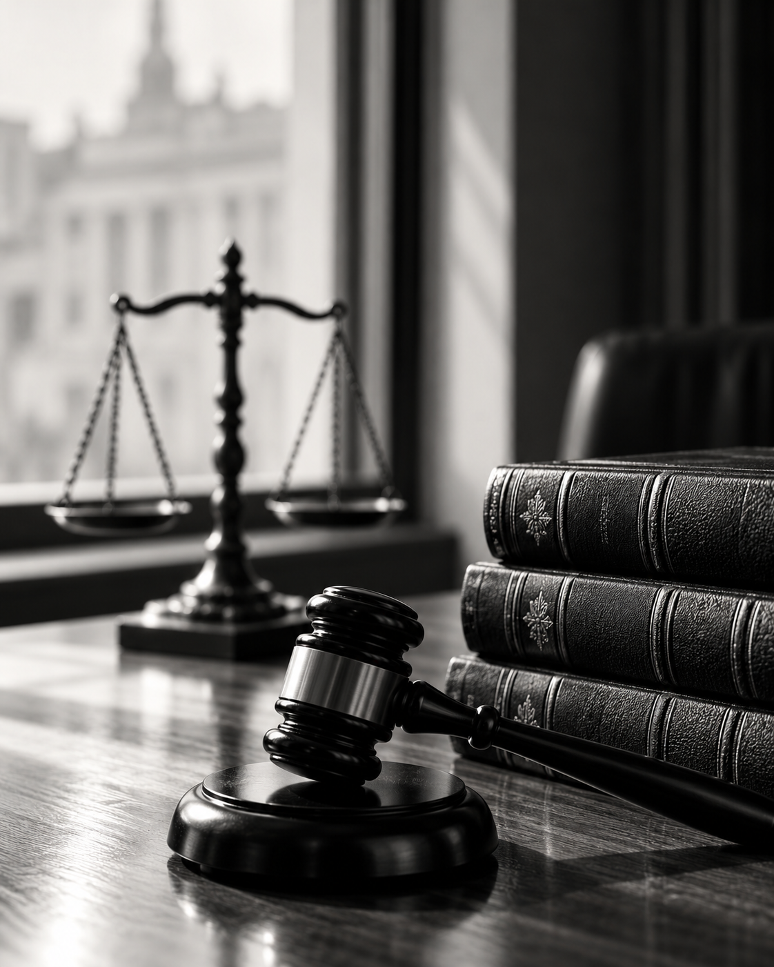 Quadro Direito e Justiça com Livros Jurídicos