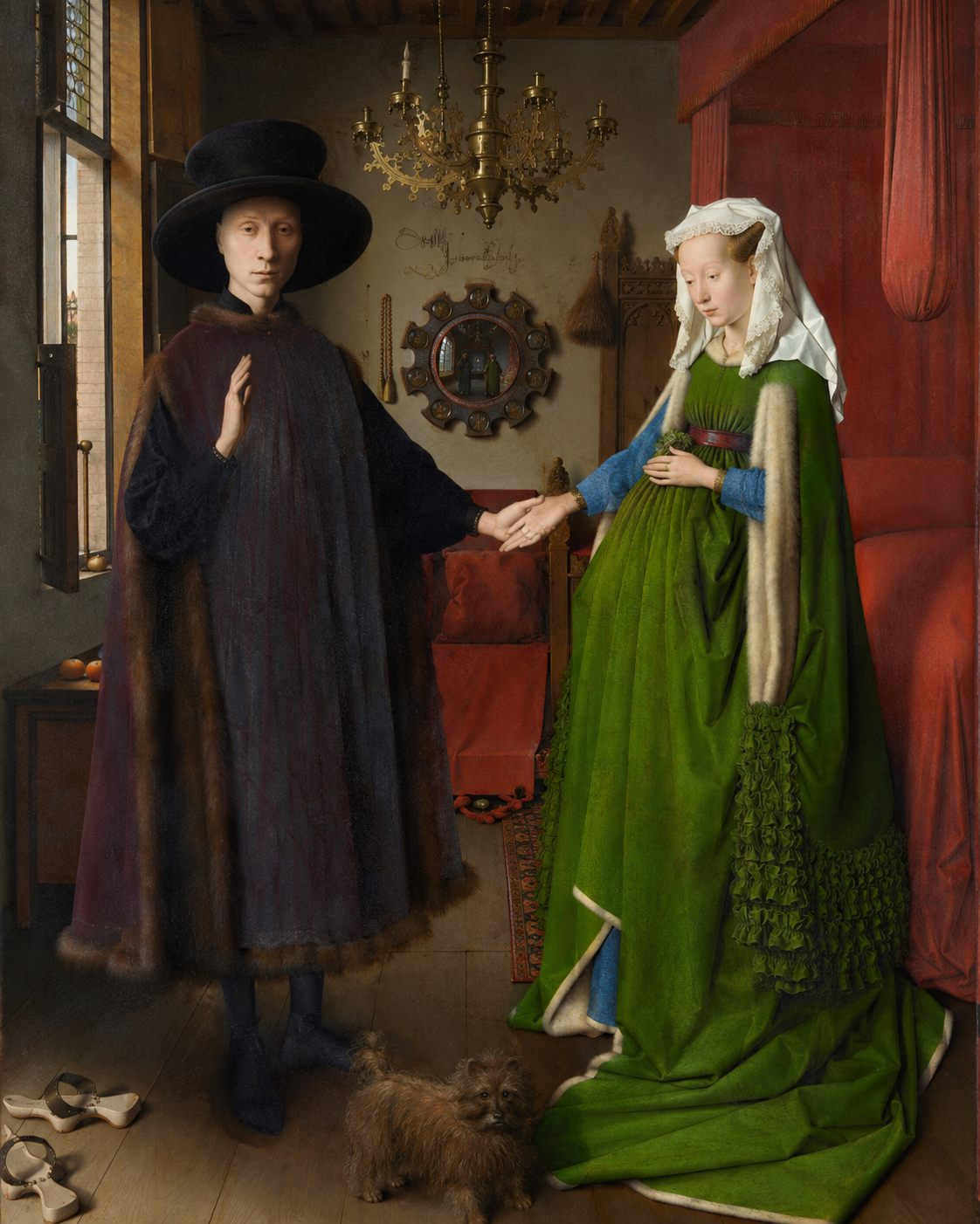 Quadro O Casal Arnolfini de Van Eyck