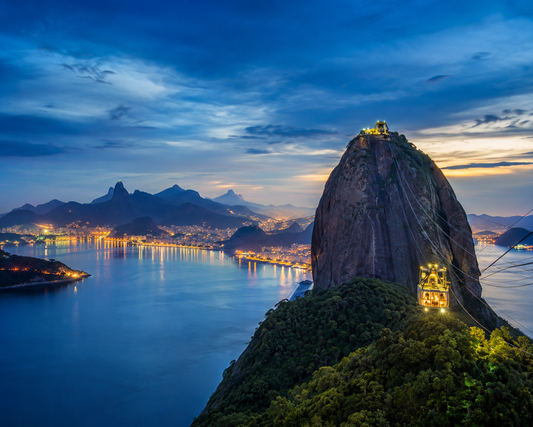 Quadro Decorativo Pão de Açúcar ao Entardecer