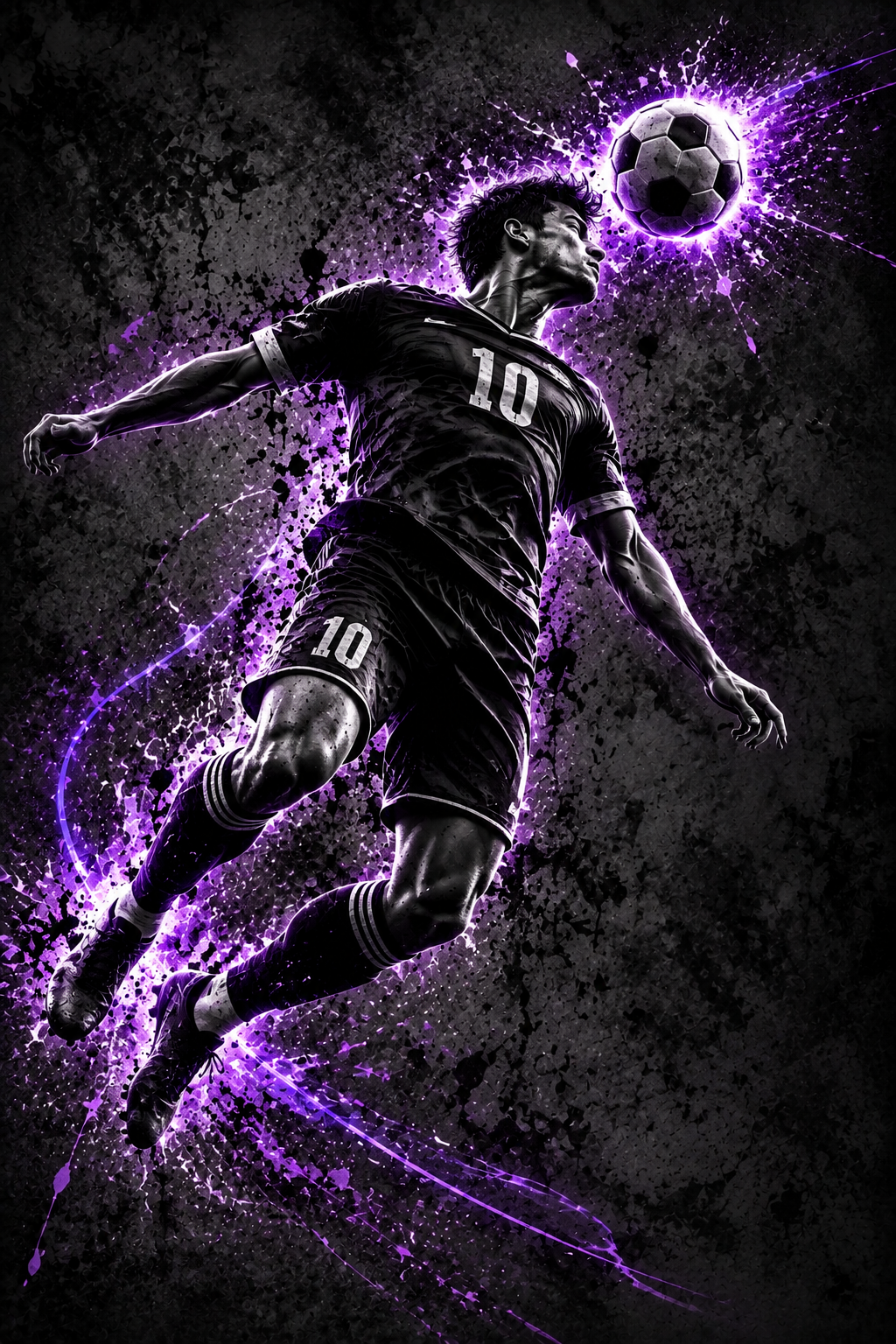 Quadro Futebol Neon 10