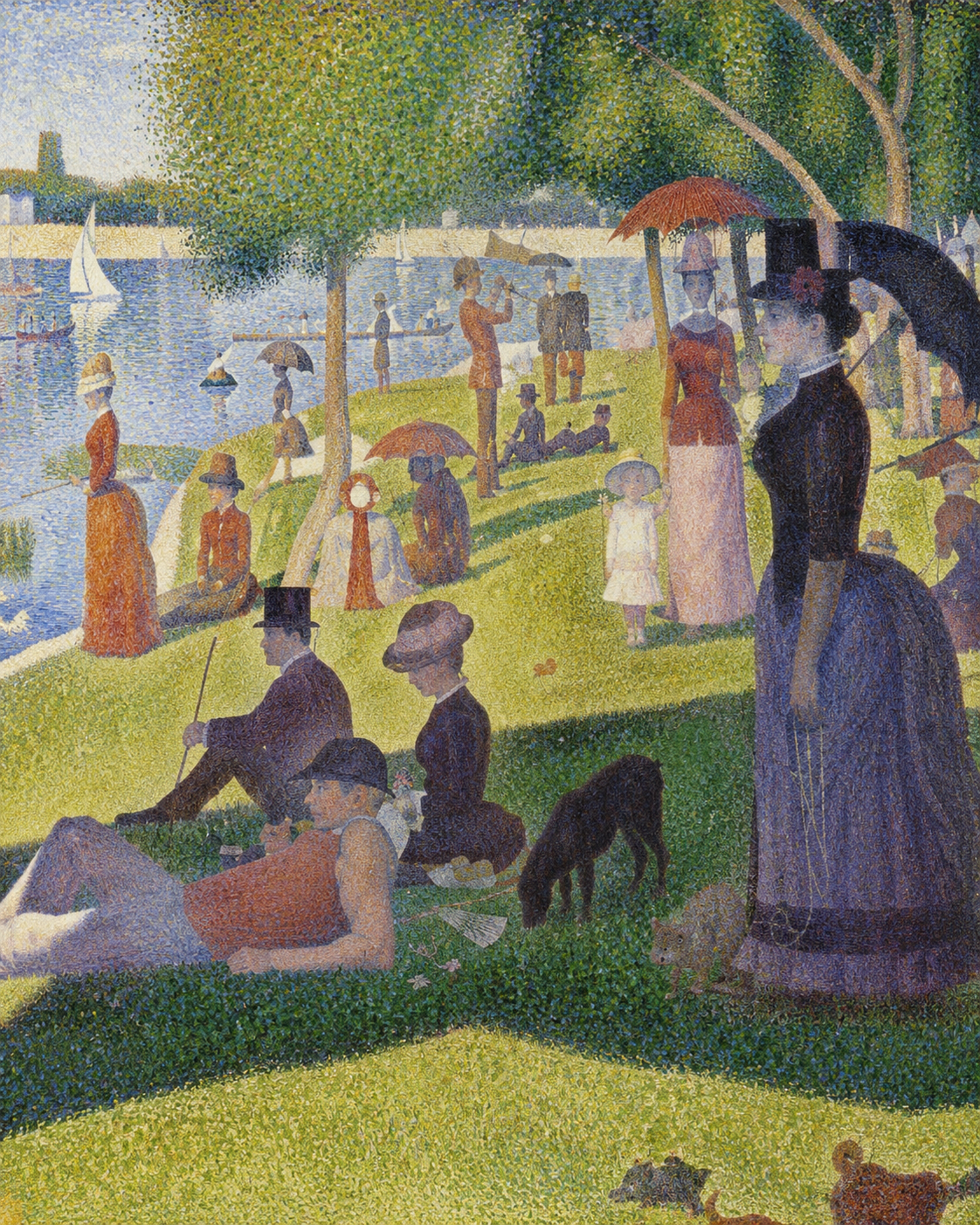 Quadro Uma Tarde de Domingo na Ilha de Grande Jatte