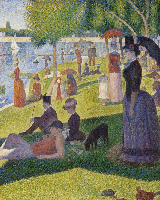 Quadro Uma Tarde de Domingo na Ilha de Grande Jatte