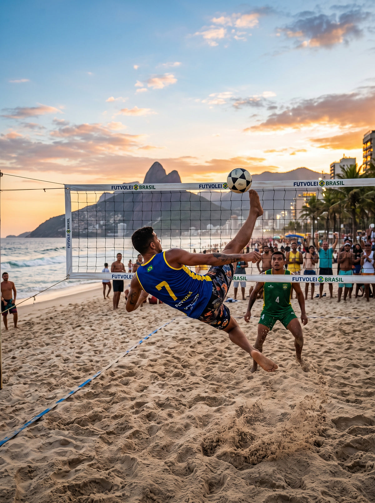 Quadro Futevôlei na Praia