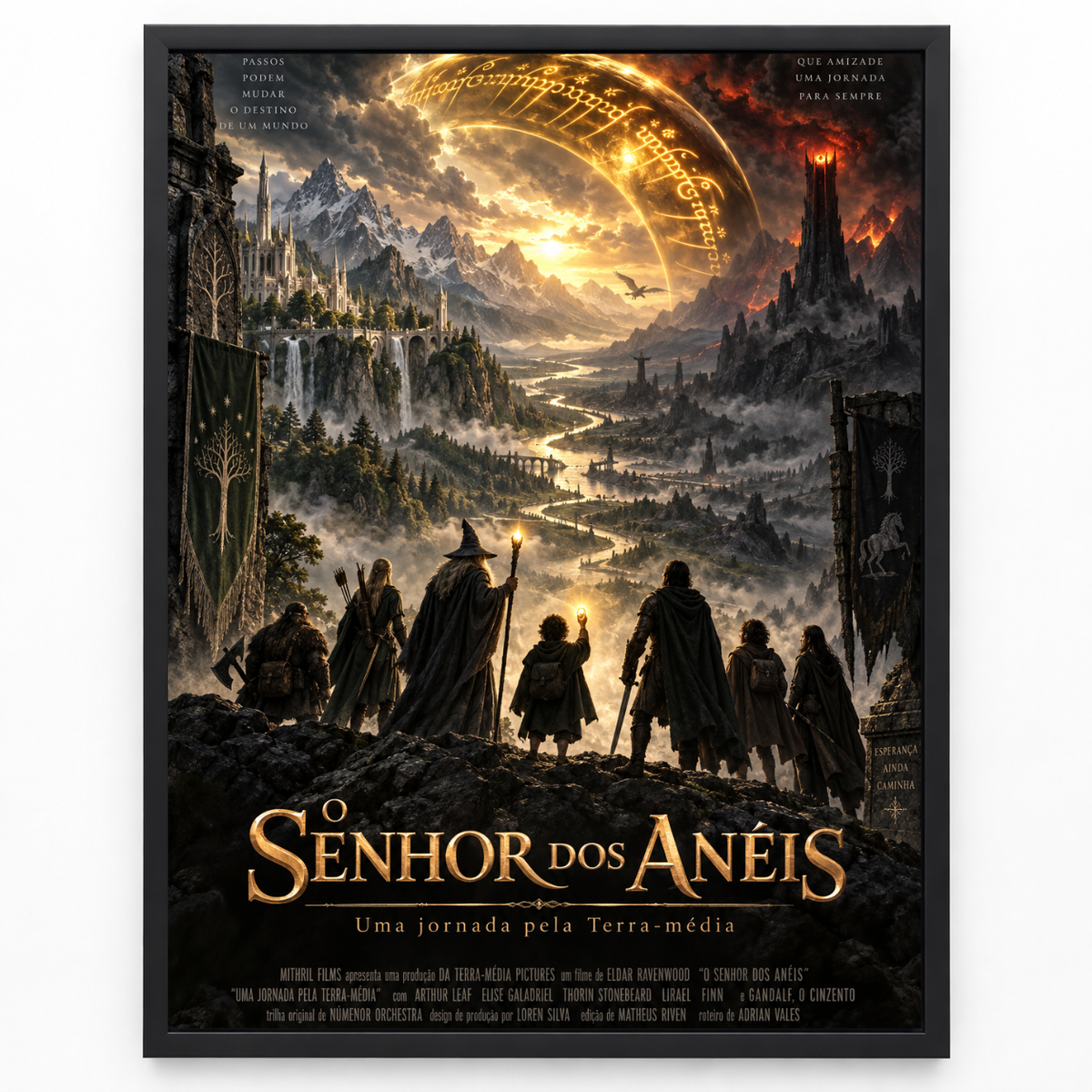 Quadro O Senhor dos Anéis