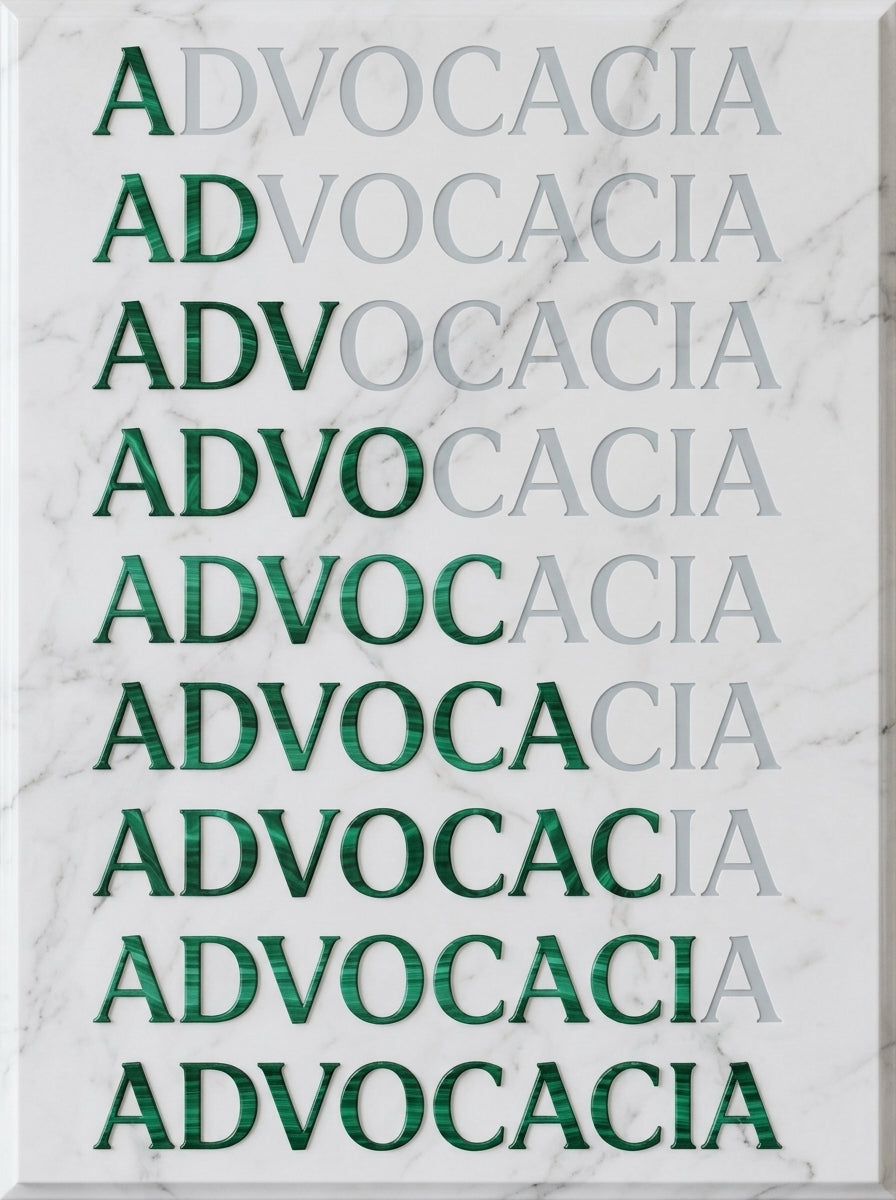 Quadro Advocacia Tipográfico
