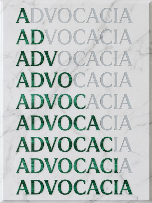 Quadro Advocacia Tipográfico