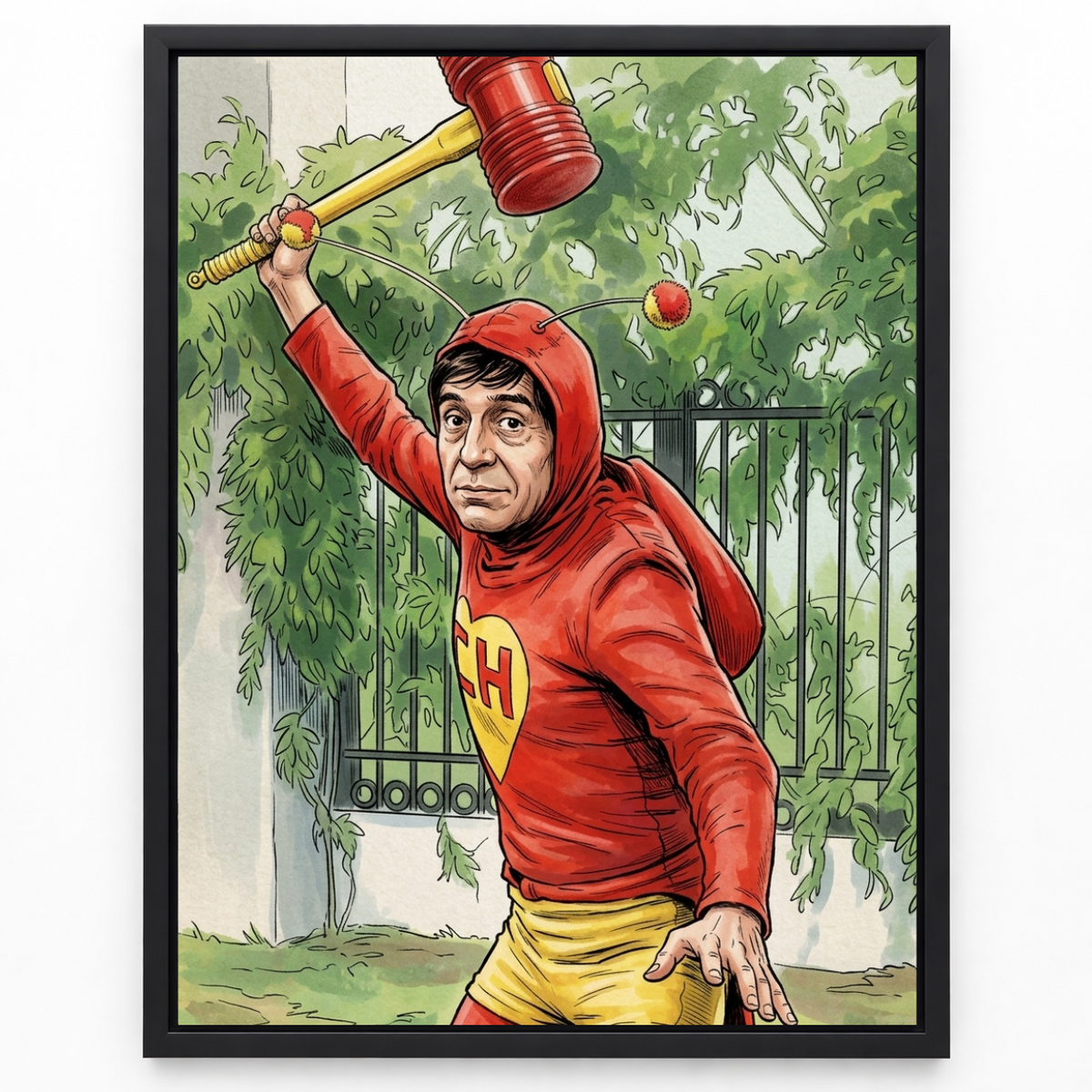 Quadro Herói Cômico Retrô
