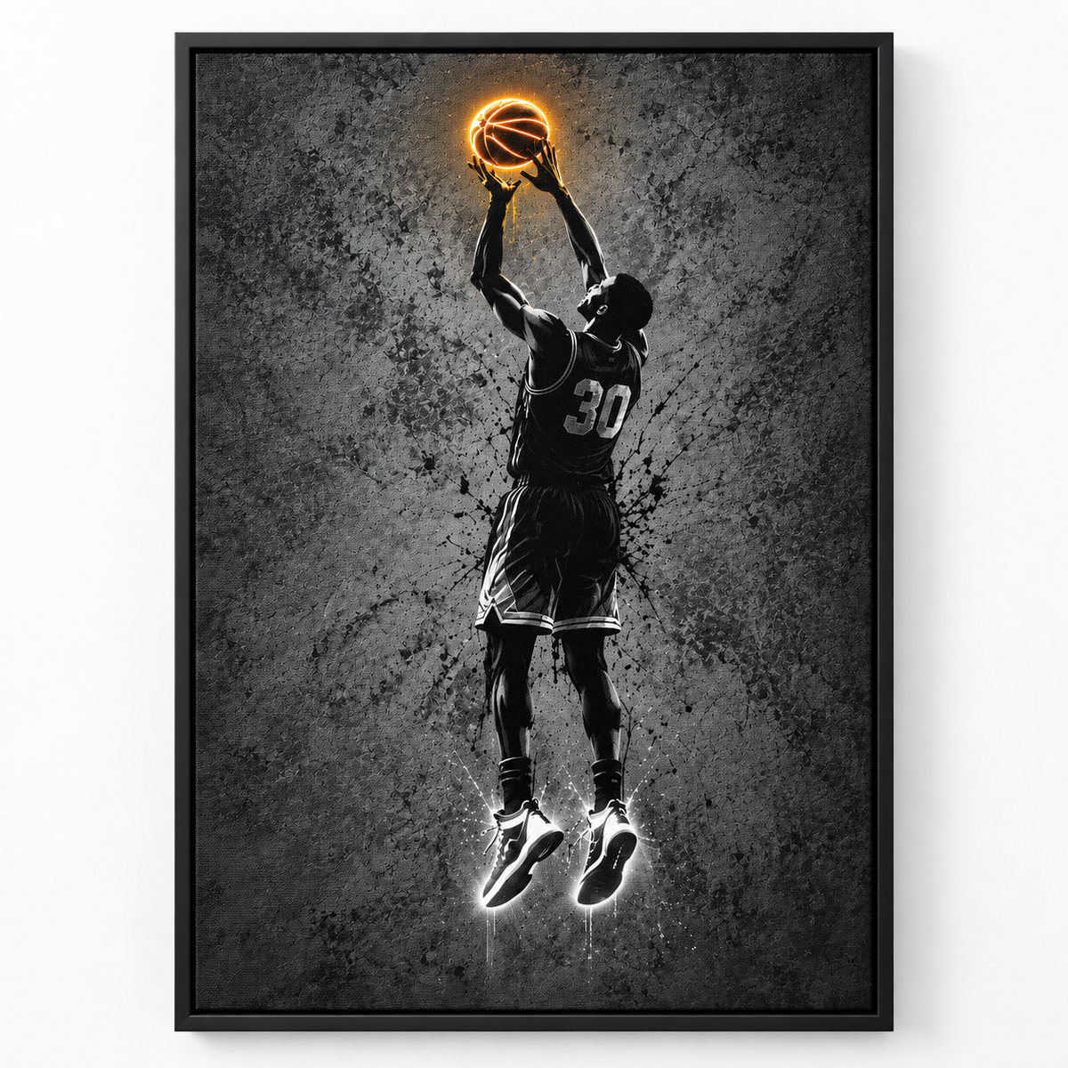 Quadro Basquete Neon Jump
