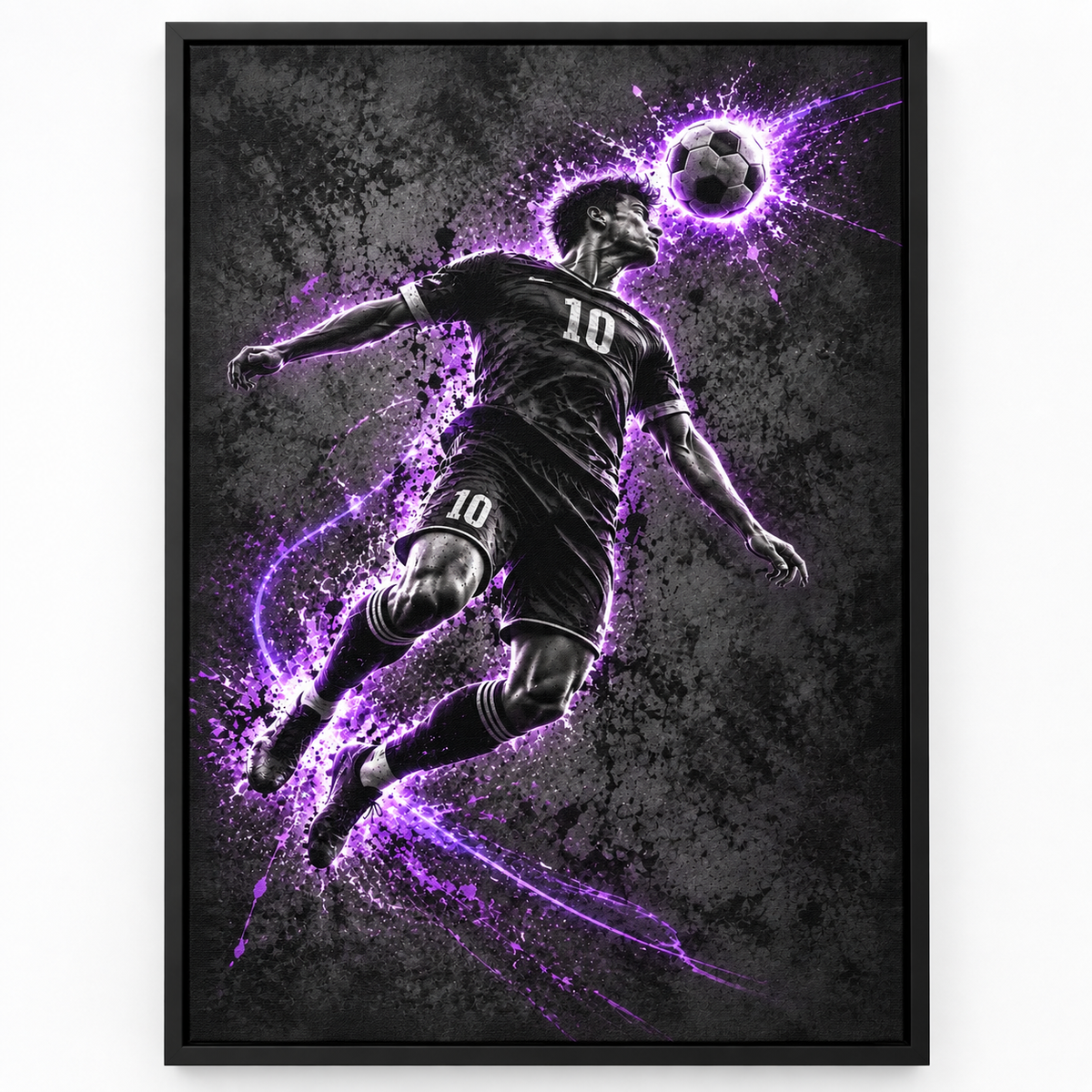 Quadro Futebol Neon 10