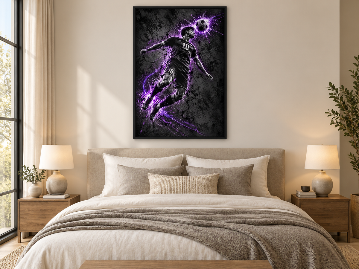Quadro Futebol Neon 10