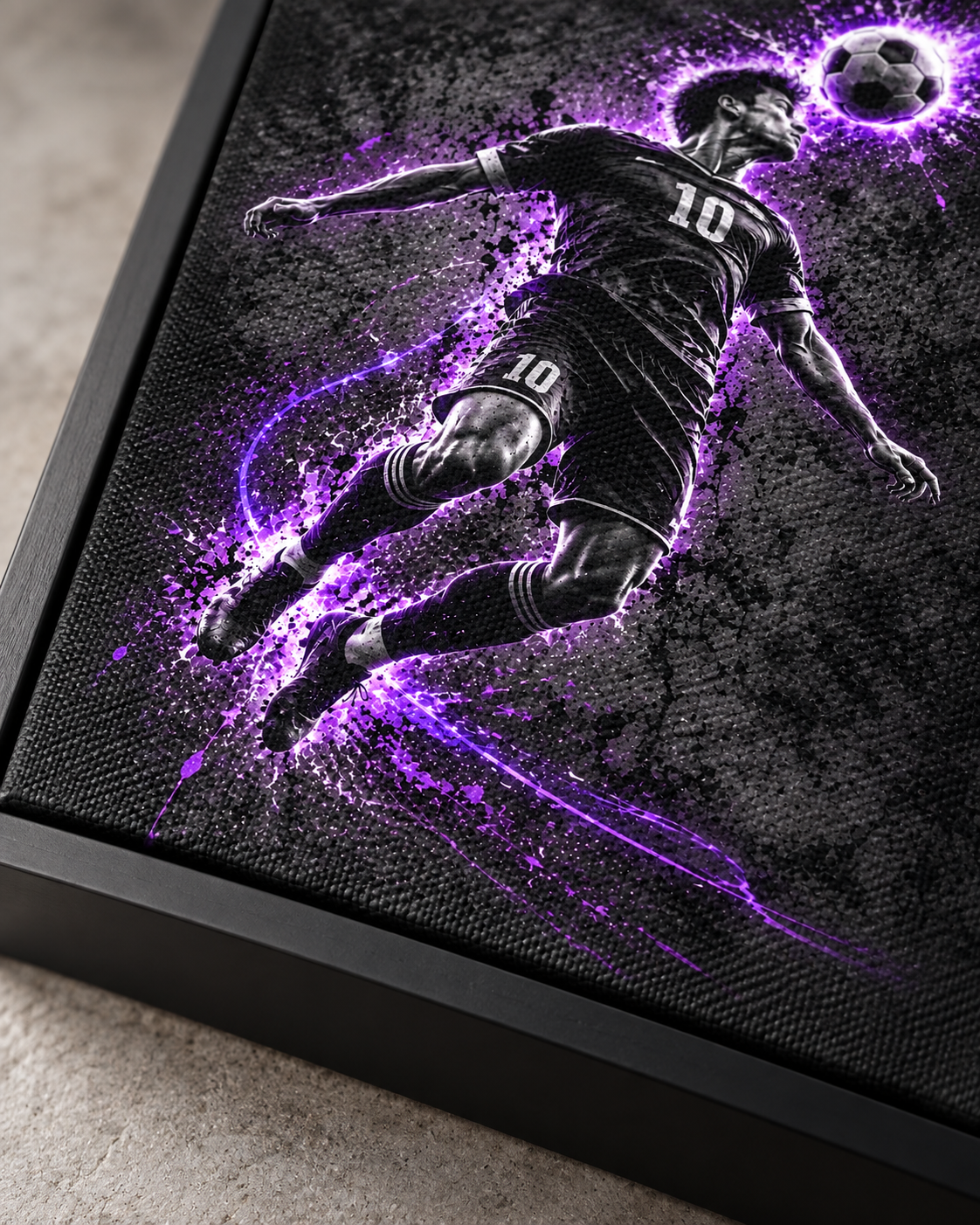 Quadro Futebol Neon 10