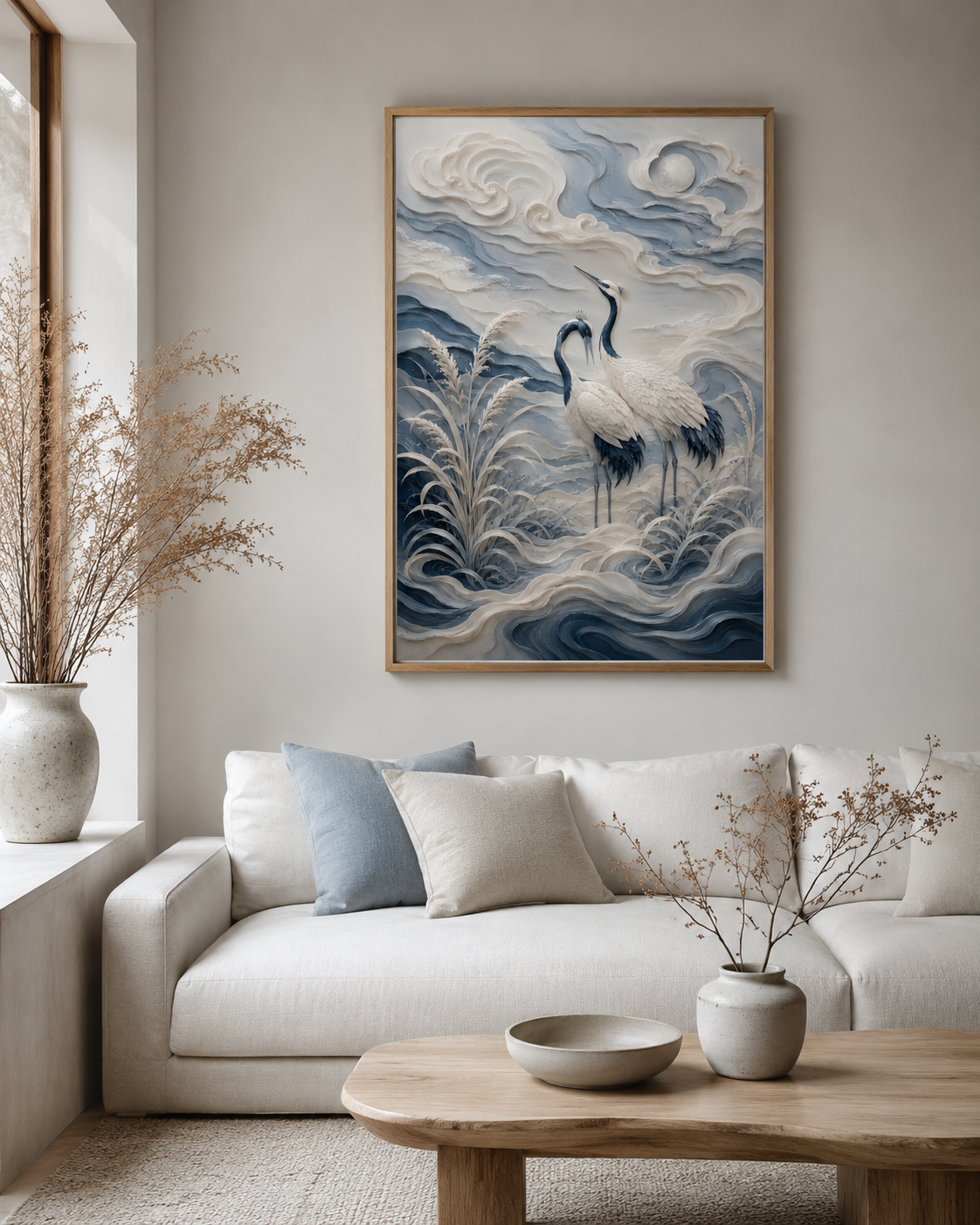 Quadro Garças ao Luar