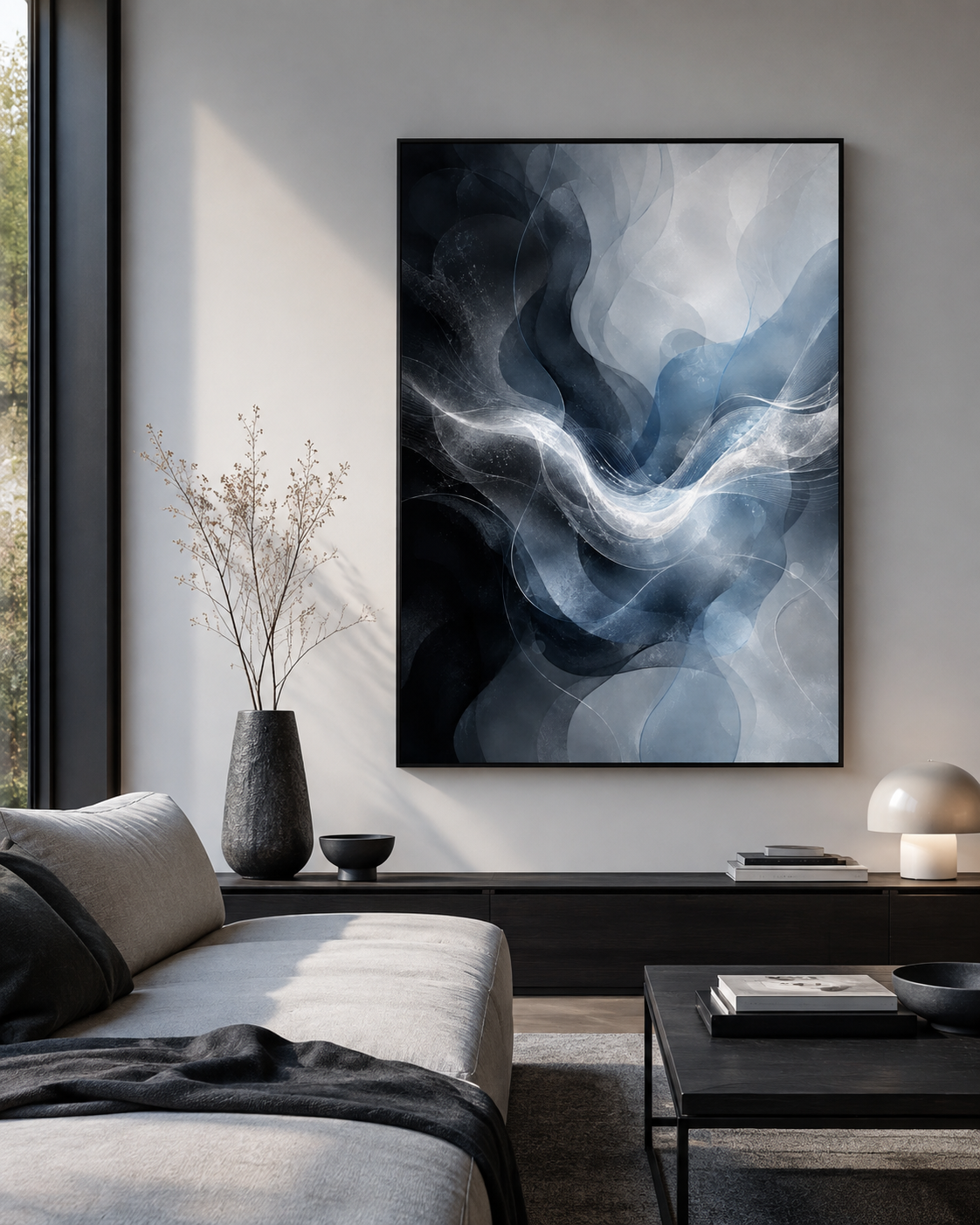 Quadro Fluxo Azul