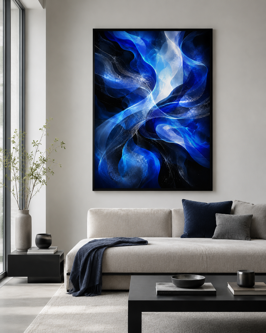 Quadro Fluxo Cobalto