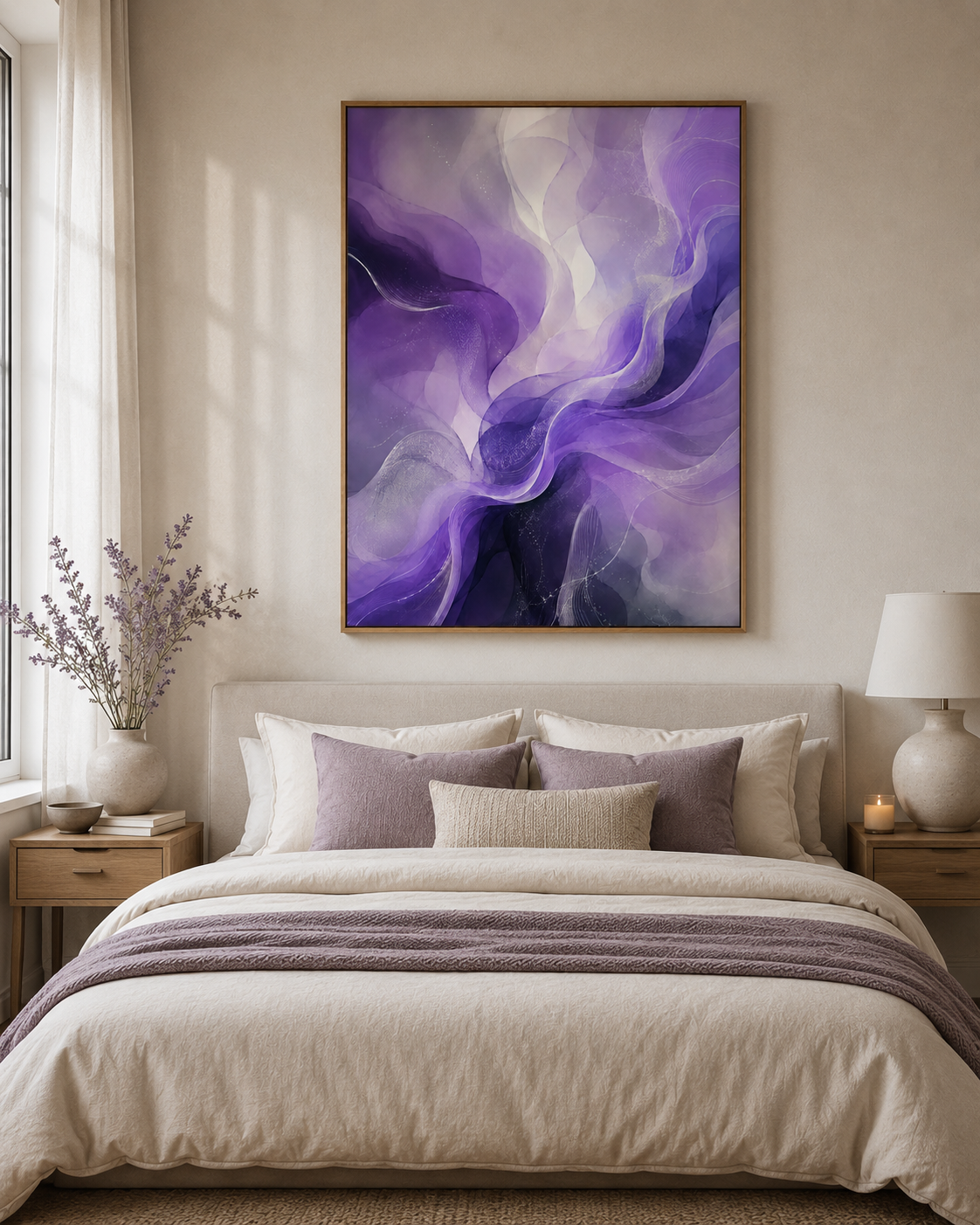 Quadro Ondas de Ametista