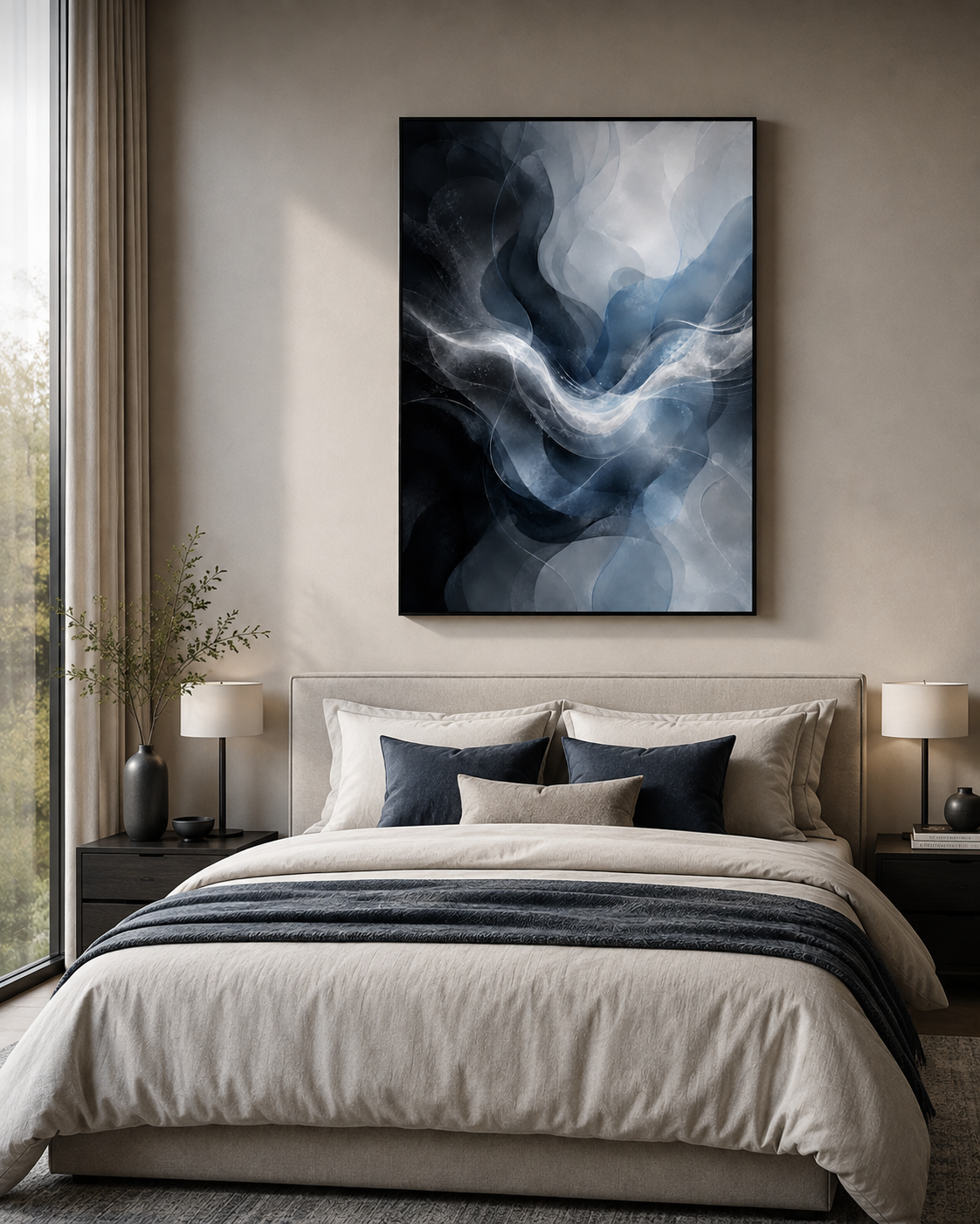 Quadro Fluxo Azul