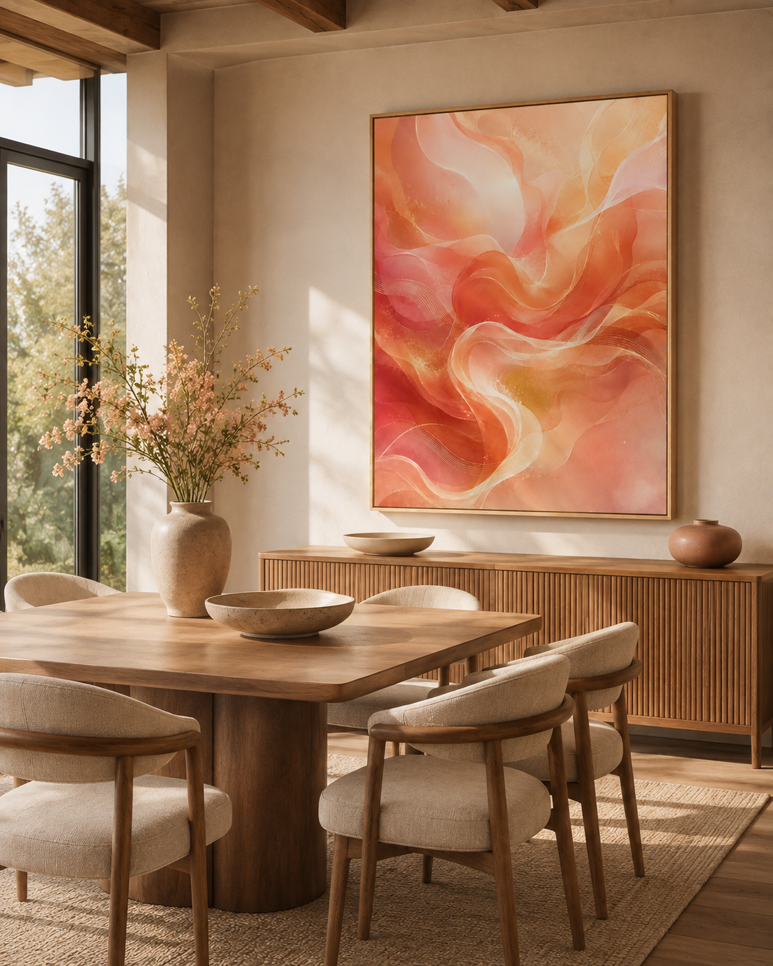 Quadro Fluxo Coral