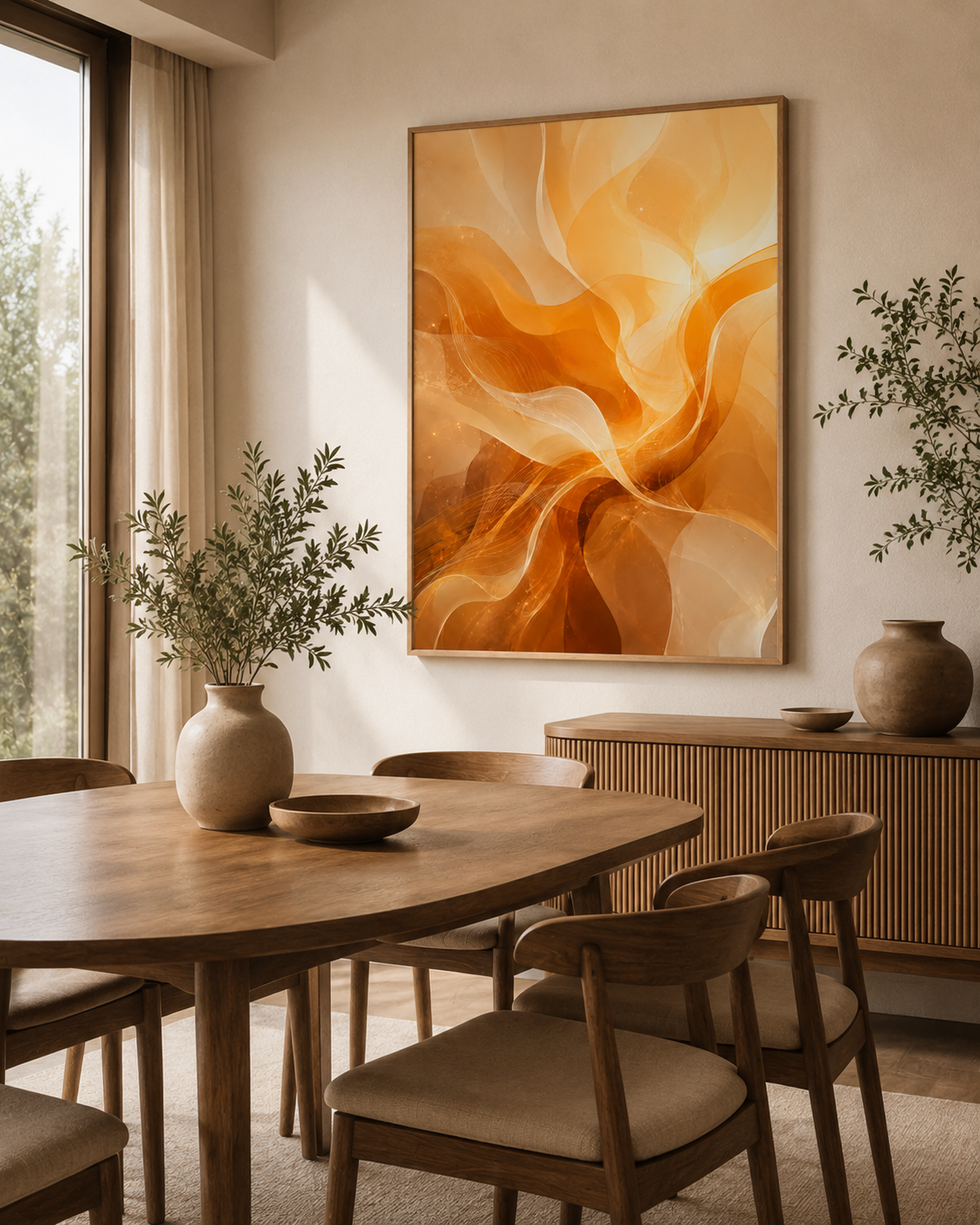 Quadro Fluxo Dourado