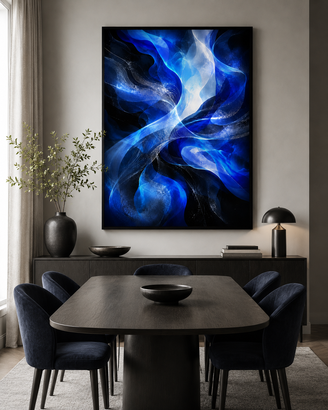 Quadro Fluxo Cobalto