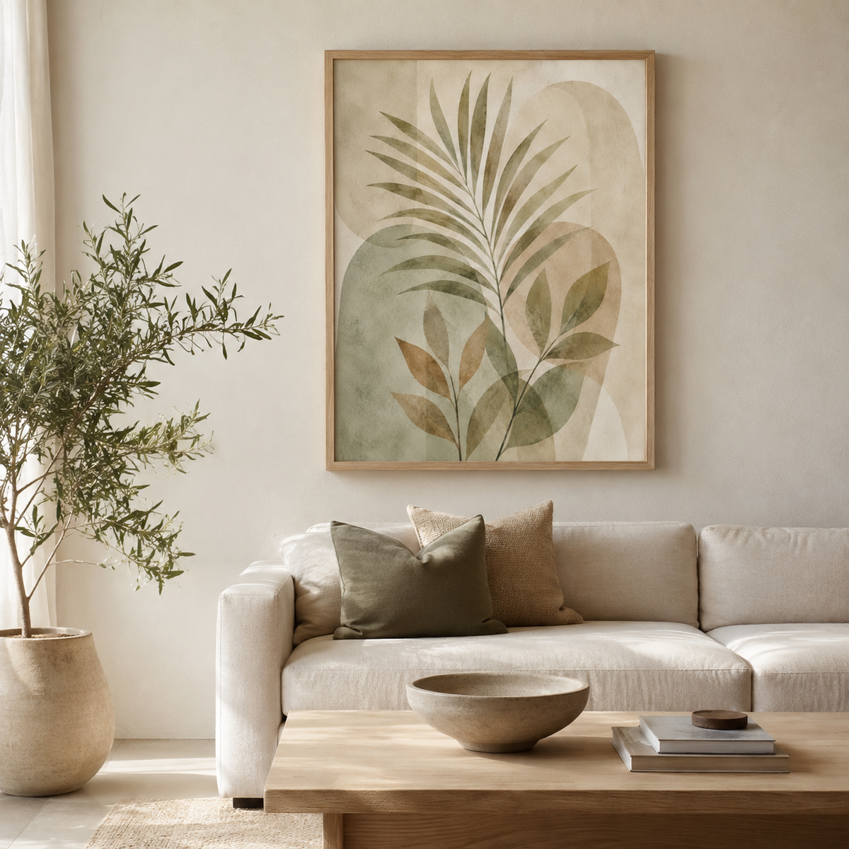 Quadro Folhas e Arcos Naturais