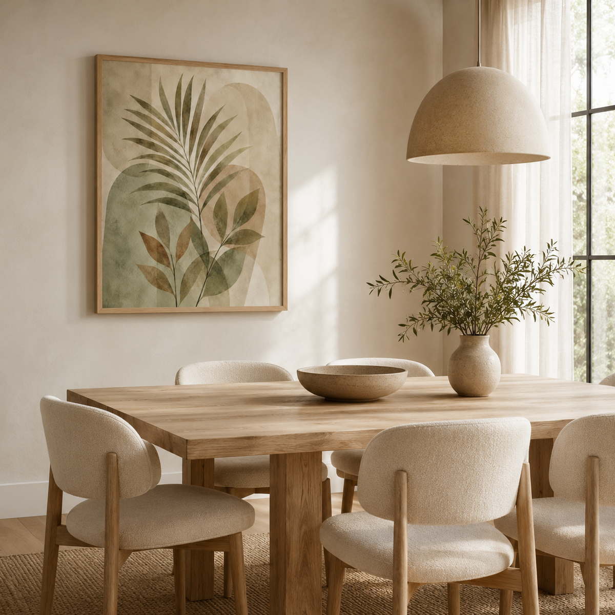 Quadro Folhas e Arcos Naturais