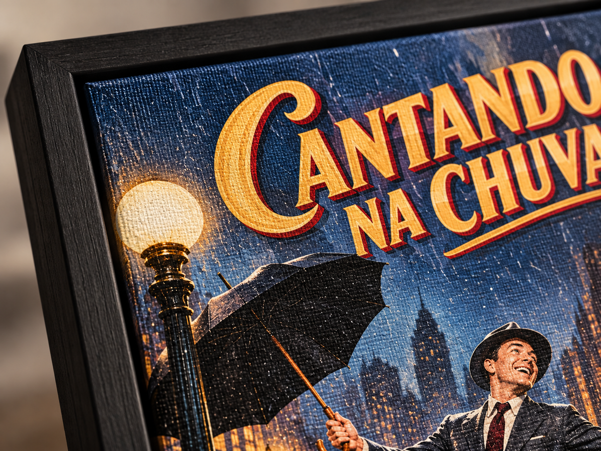 Quadro Cantando na Chuva