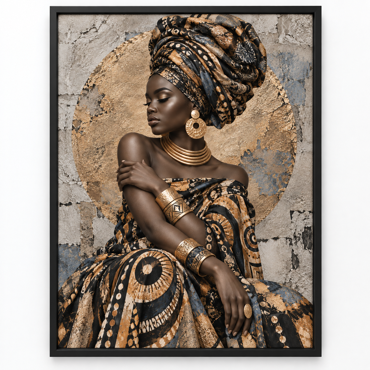 Quadro Mulher Arte Afro