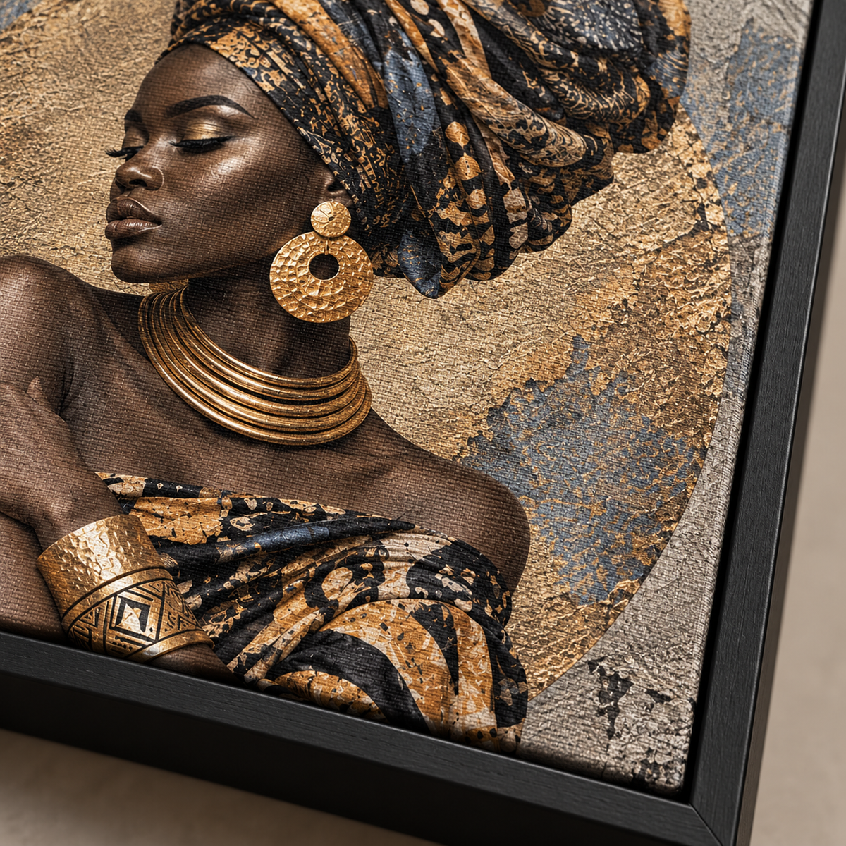 Quadro Mulher Arte Afro