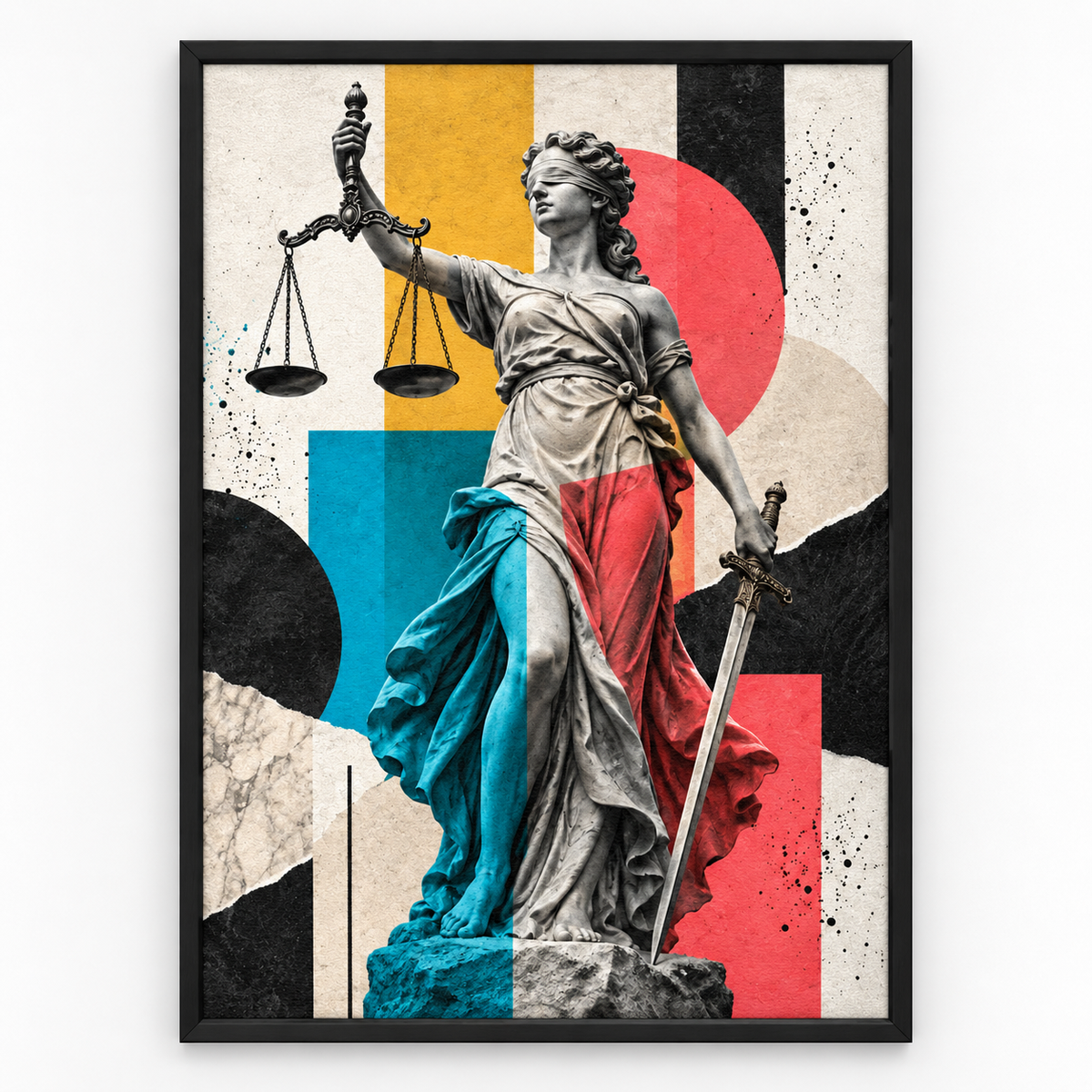 Quadro Decorativo Dama da Justiça Contemporânea