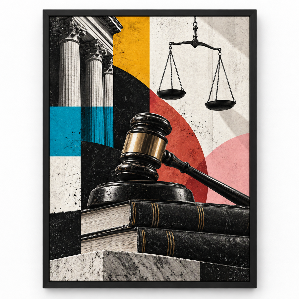Quadro Decorativo Direito e Justiça