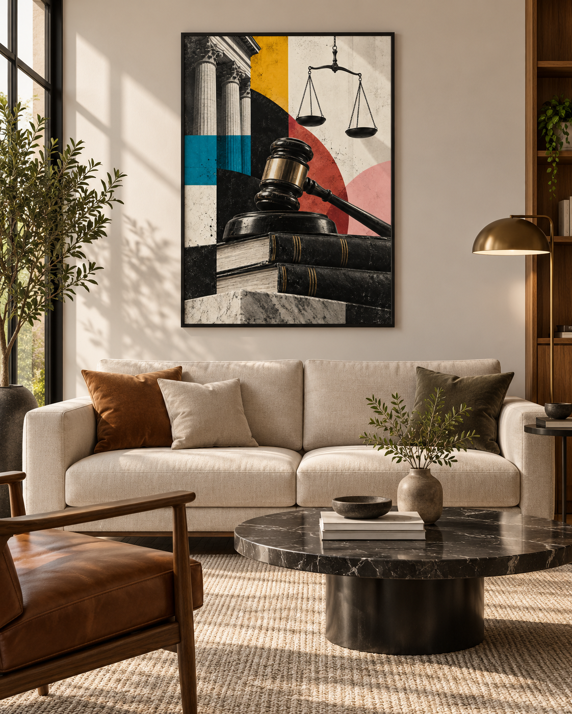 Quadro Decorativo Direito e Justiça