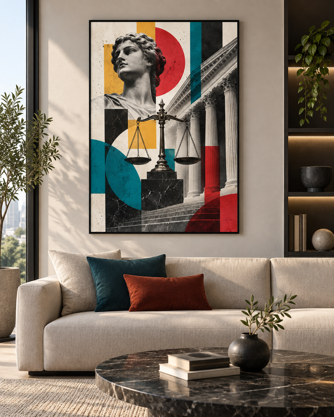 Quadro Decorativo Justiça Clássica