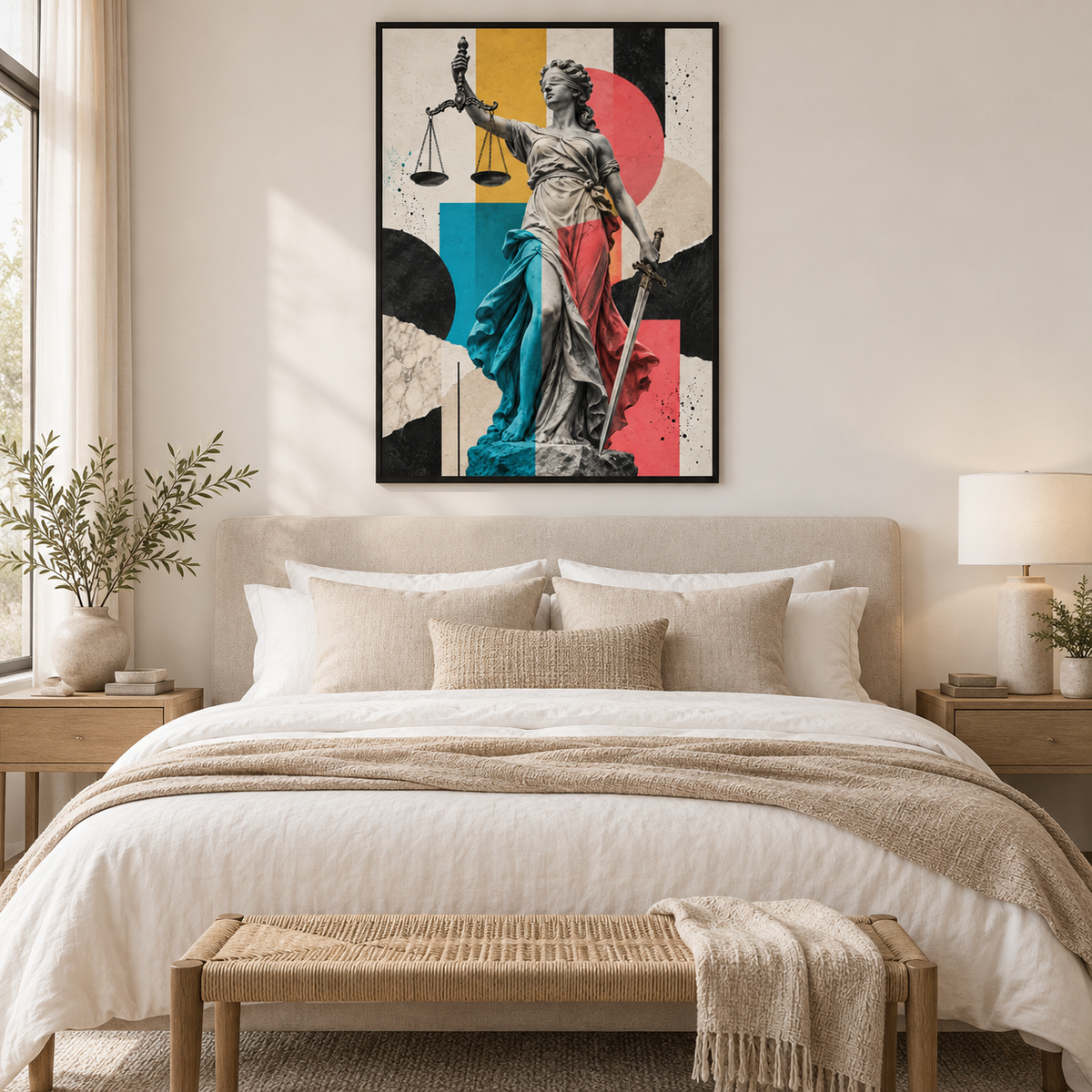 Quadro Decorativo Dama da Justiça Contemporânea