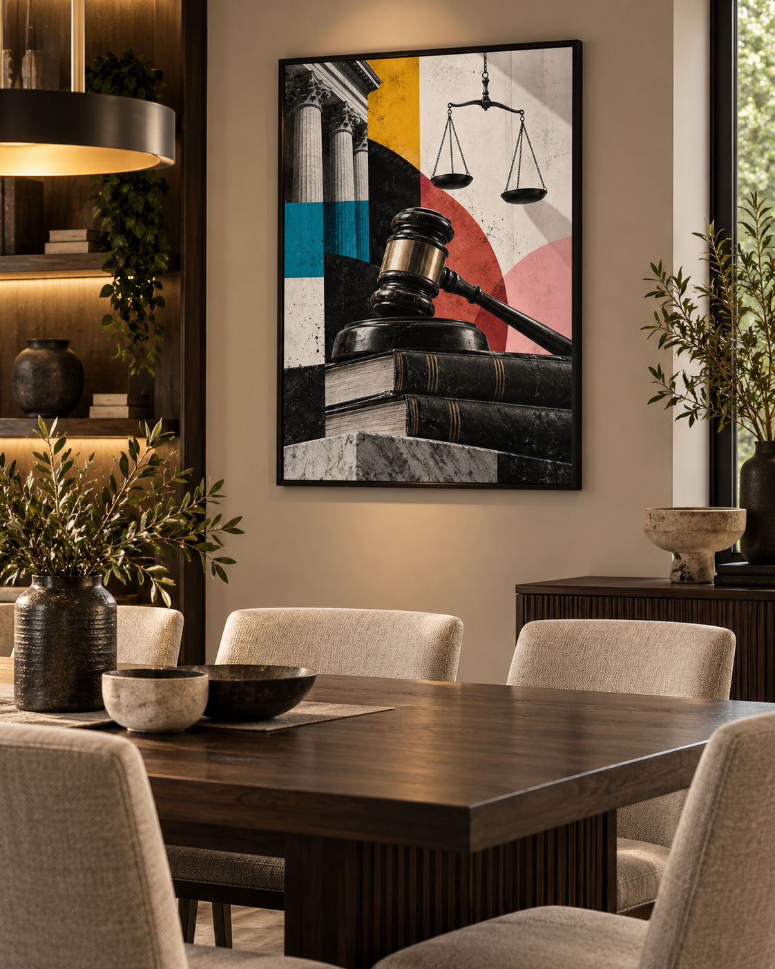 Quadro Decorativo Direito e Justiça